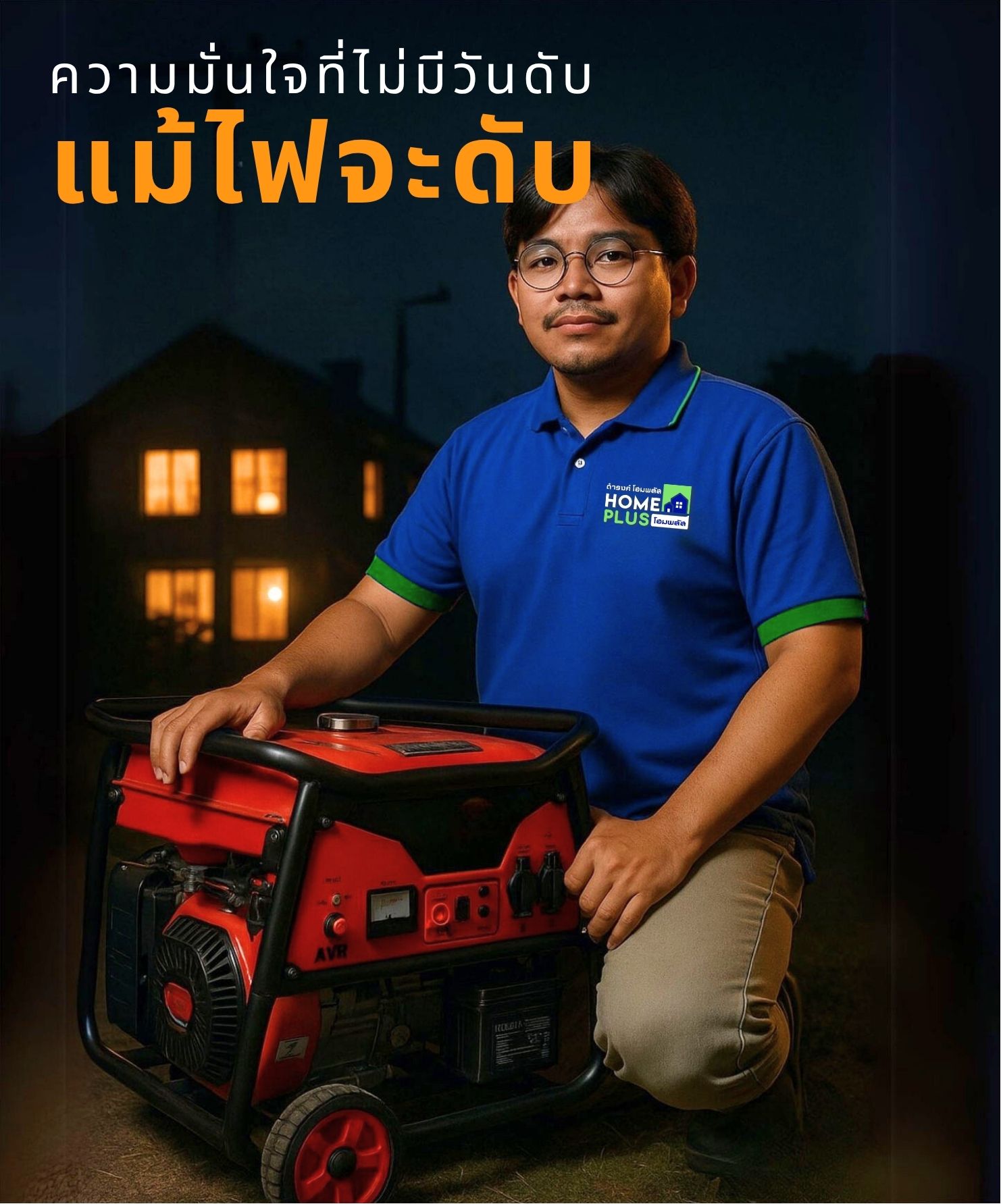 เครื่องปั่นไฟ...เพื่อนแท้ในวันที่ไม่มีไฟ - ดำรงค์โฮมพลัส