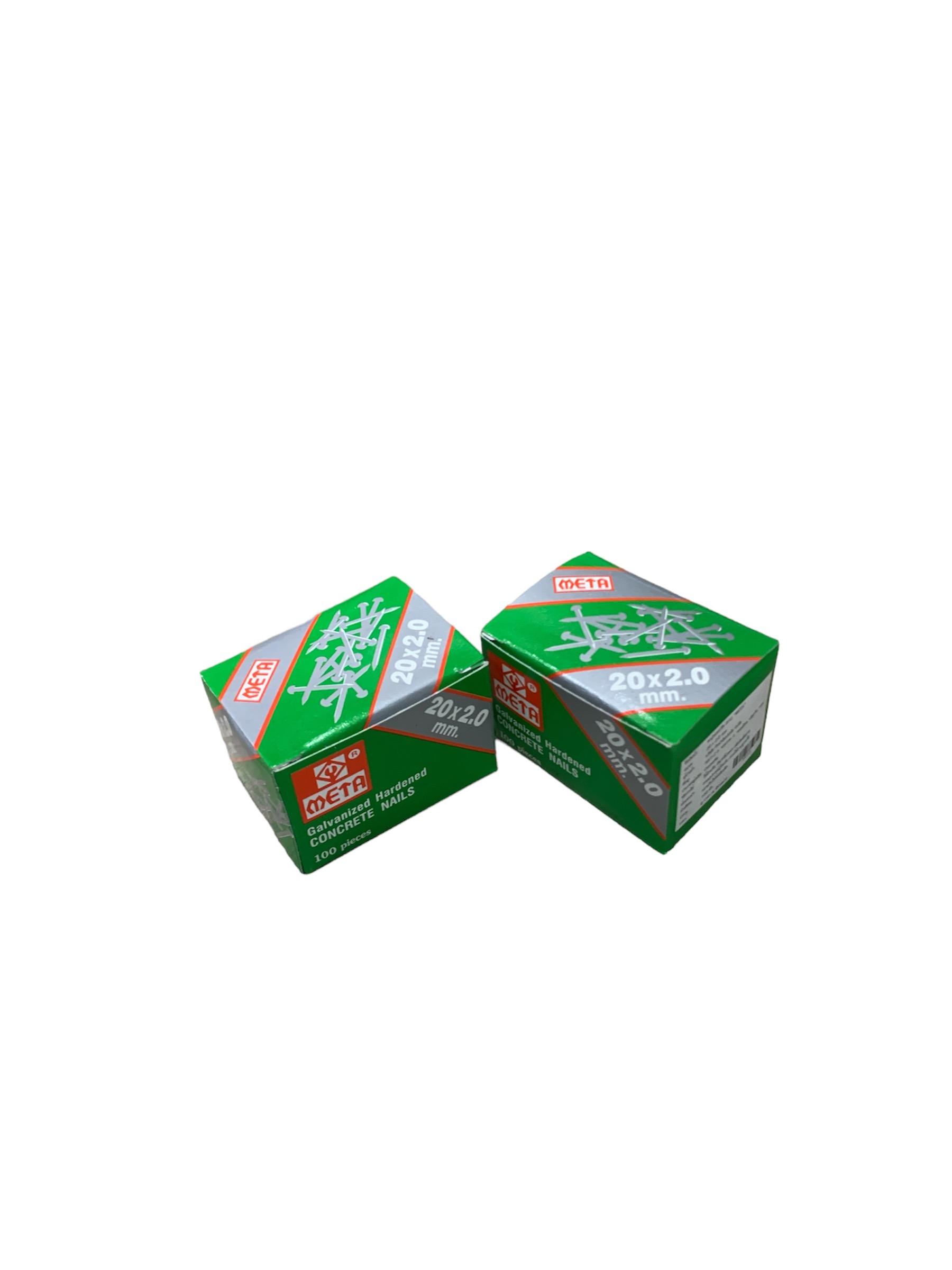 ตะปูคอนกรีต (ขาว) 20*2.00มม.(กล่องเล็ก) - โครงสร้าง