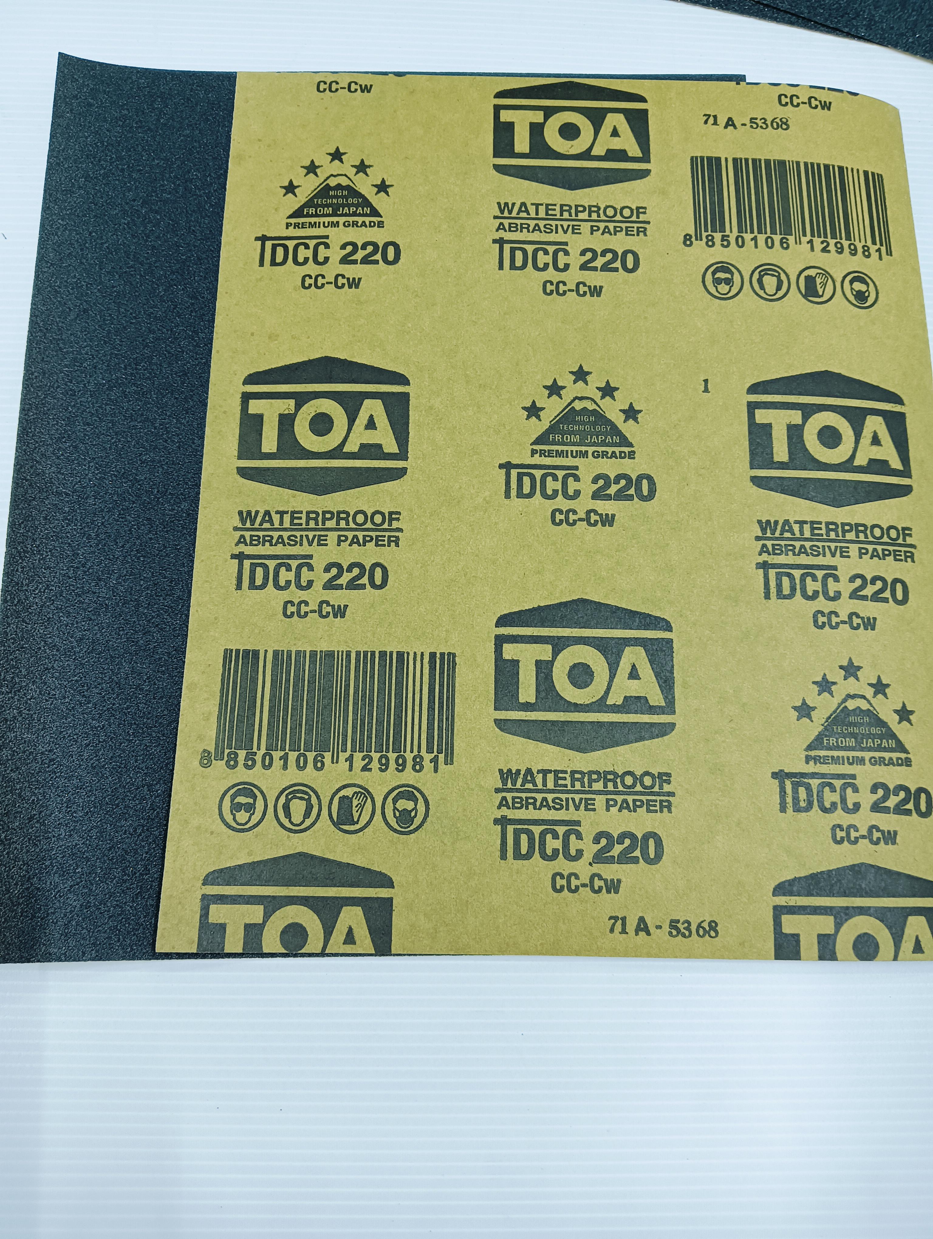 TOA DCC กระดาษทรายน้ำ #220 - ภาพที่ 3