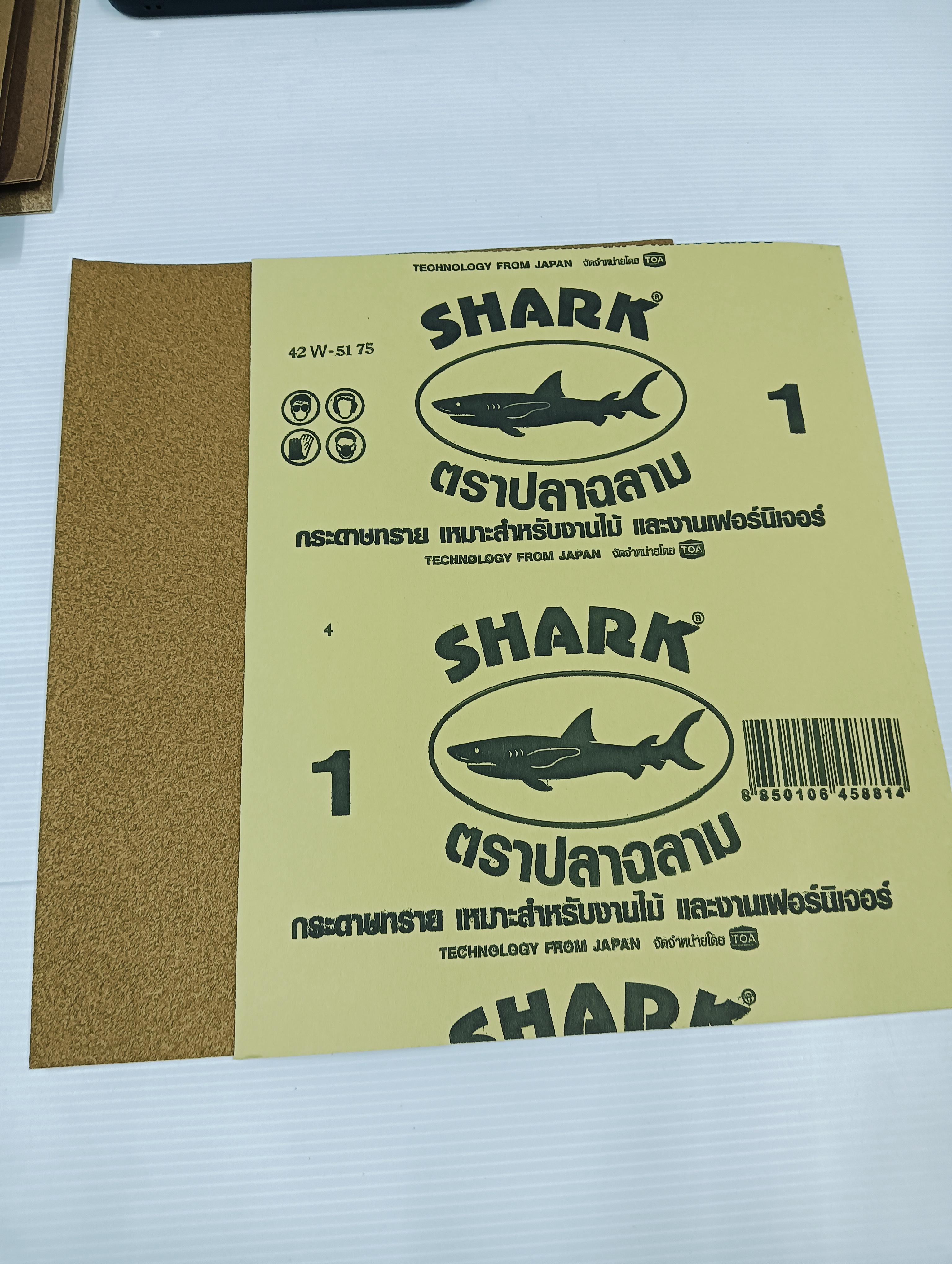 TOA กระดาษทรายขัดไม้ #1 SHARK ฉลาม - ภาพที่ 3