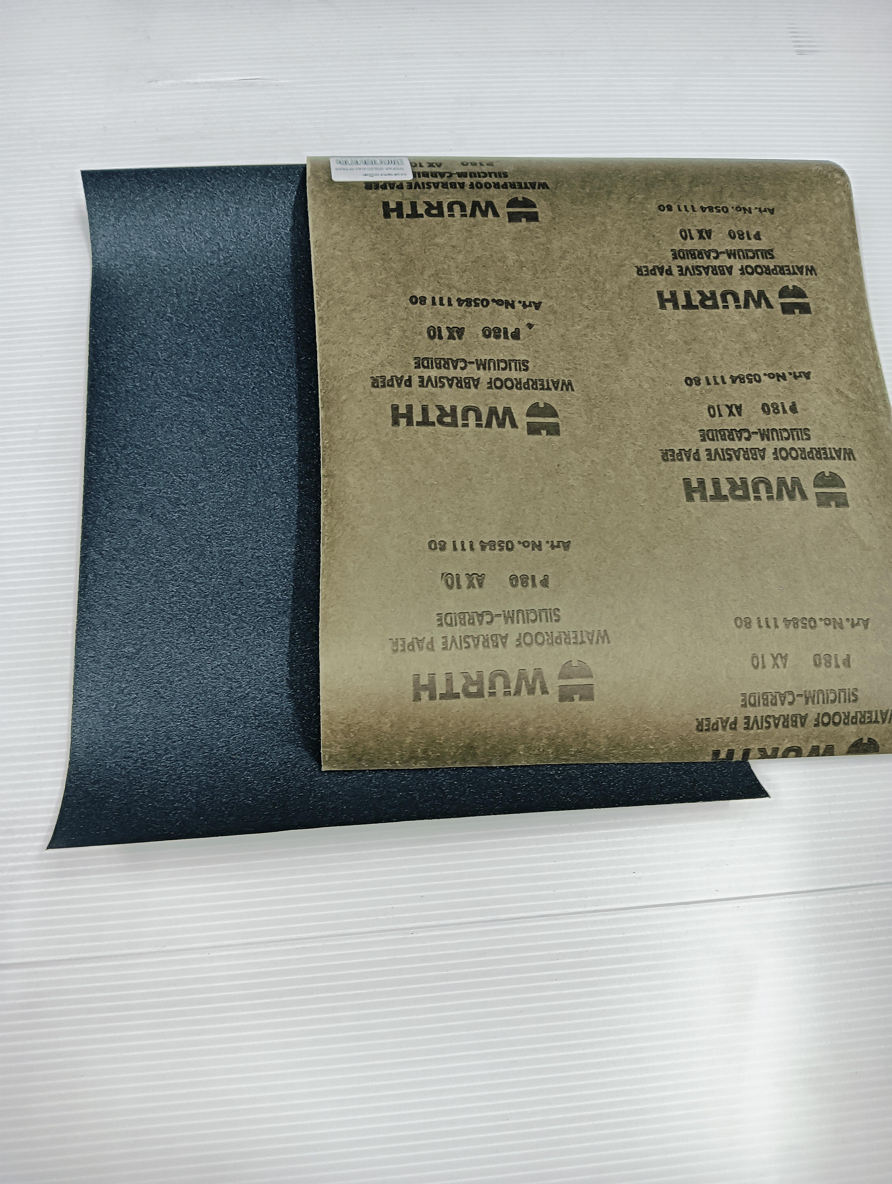 ** WURTH กระดาษทรายเปียก WSPAP-(SILIC-CA)-WTRPROF-P180-230*280 - ภาพที่ 3