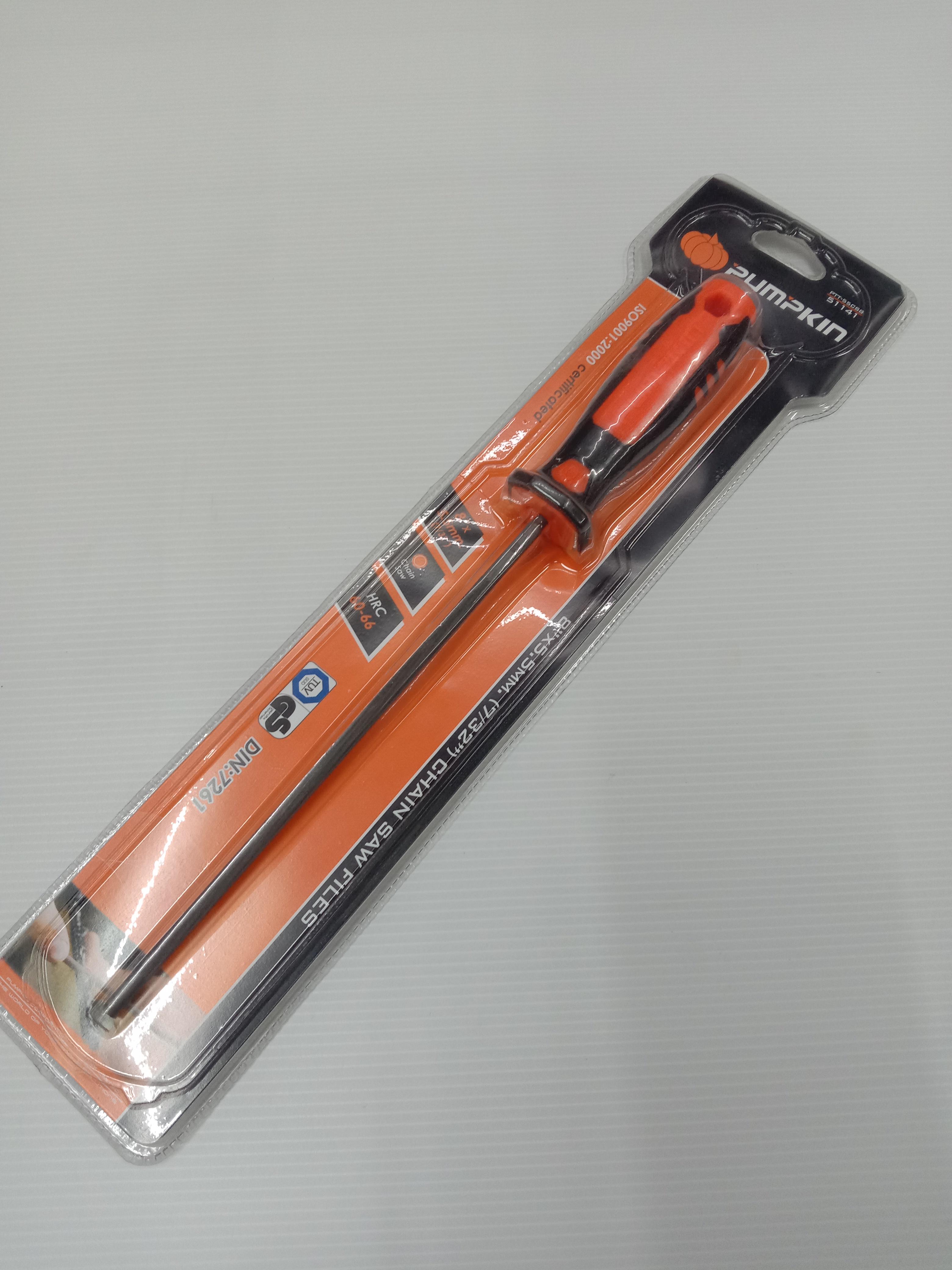 PUMPKIN ตะไบแทงเลื่อยโซ่พร้อมด้าม 8 x 5.5มม(7/32) แบรนด์ PUMPKIN - ฮาร์ดแวร์ ราคา 85 บาท