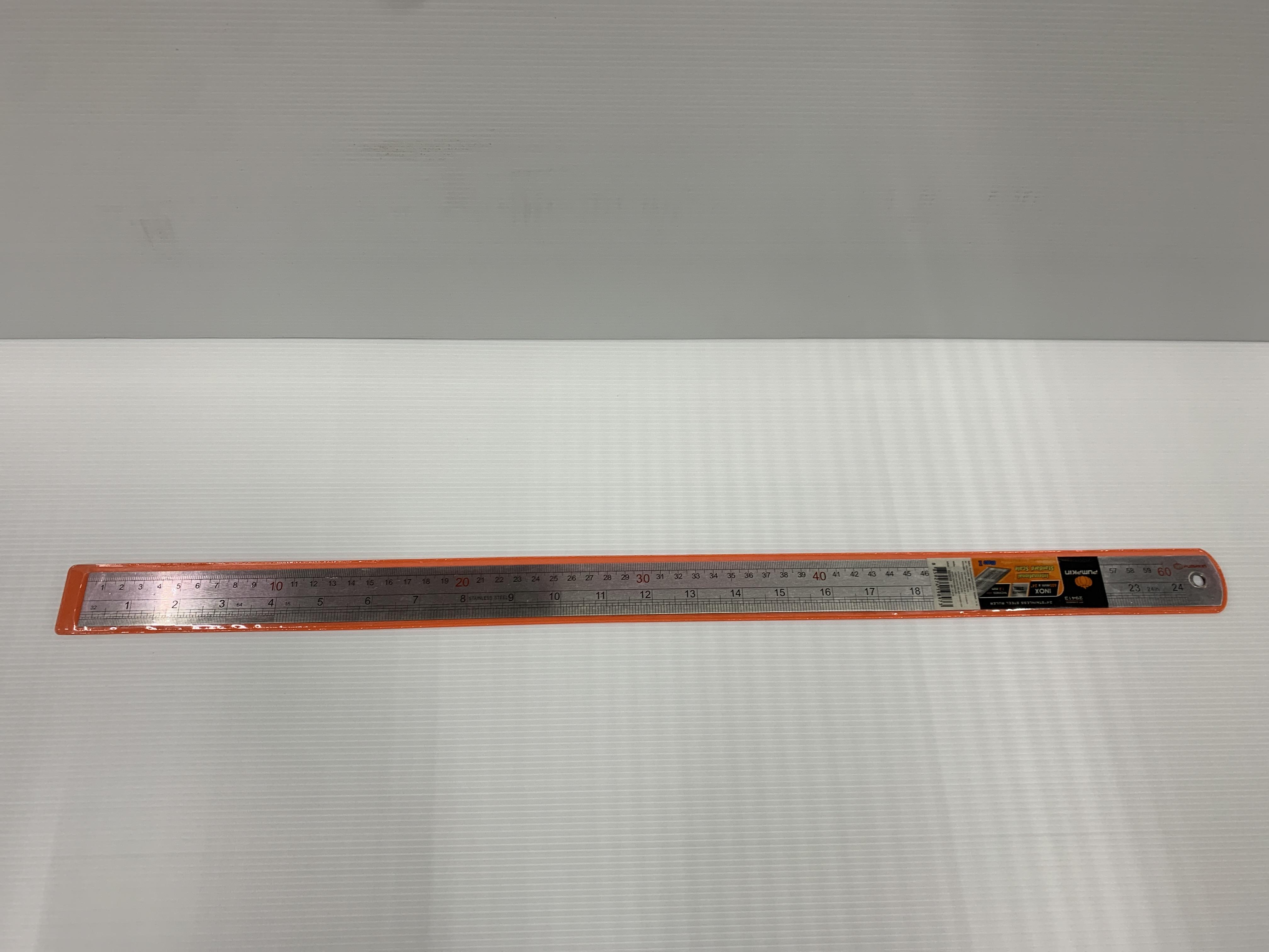PUMPKIN ไม้บรรทัดสแตนเลส INOX24 600mmอย่างหนา PTT-24R600S แบรนด์ PUMPKIN - ฮาร์ดแวร์ ราคา 110 บาท