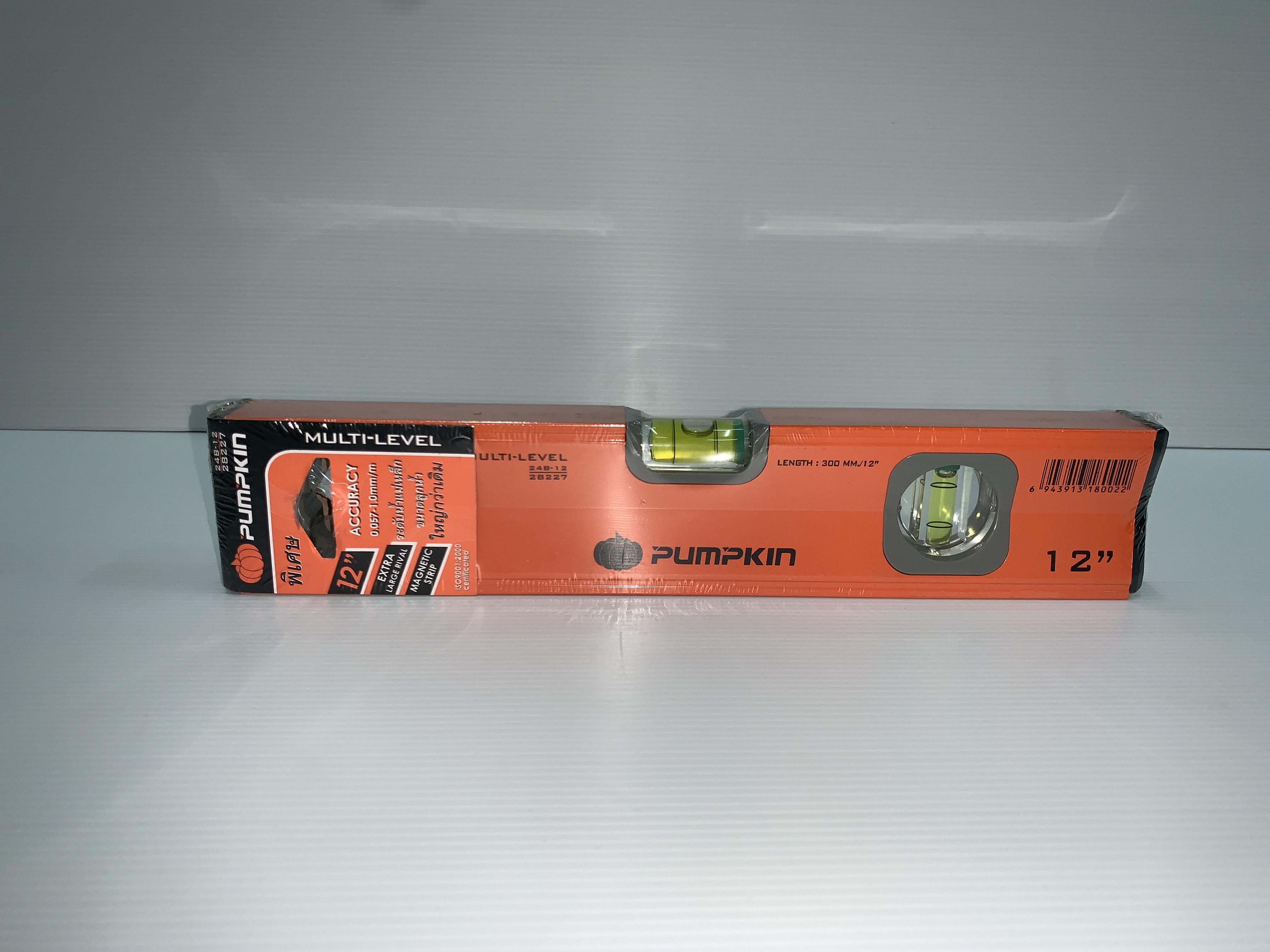 PUMPKIN ระดับน้ำแม่เหล็กแถบ 24B-12 12นิ้ว แบรนด์ PUMPKIN - ฮาร์ดแวร์ ราคา 147 บาท