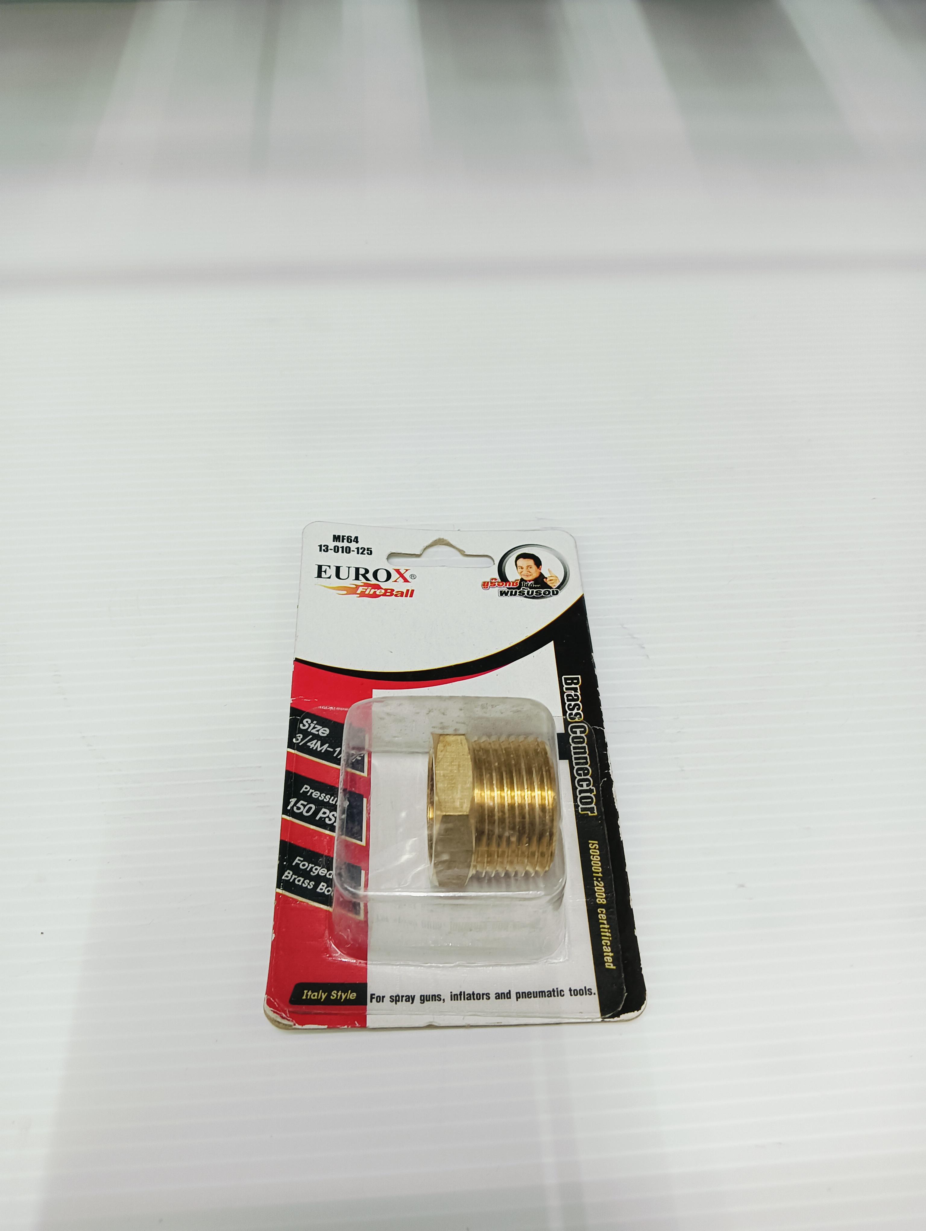 EUROX ข้อต่อลดเหลี่ยมทองเหลือง บุชชิ่งE (6-4) 3/4M*1/2F แบรนด์ EUROX - ฮาร์ดแวร์ ราคา 85 บาท