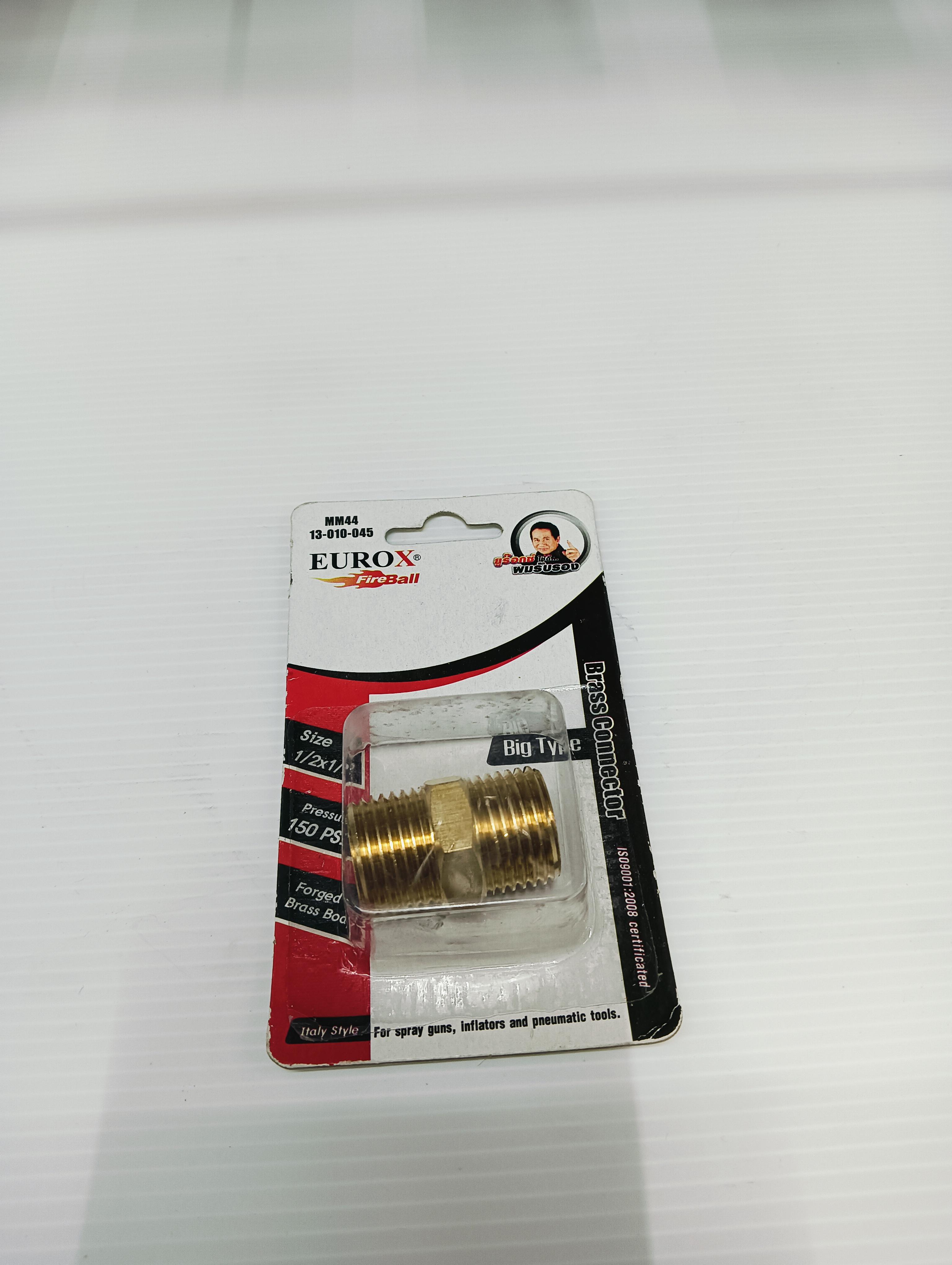 EUROX นิปเปิ้ลตัวผู้ทองเหลือง นิปเปิ้ลE (4-4) 1/2*1/2 แบรนด์ EUROX - ฮาร์ดแวร์ ราคา 60 บาท