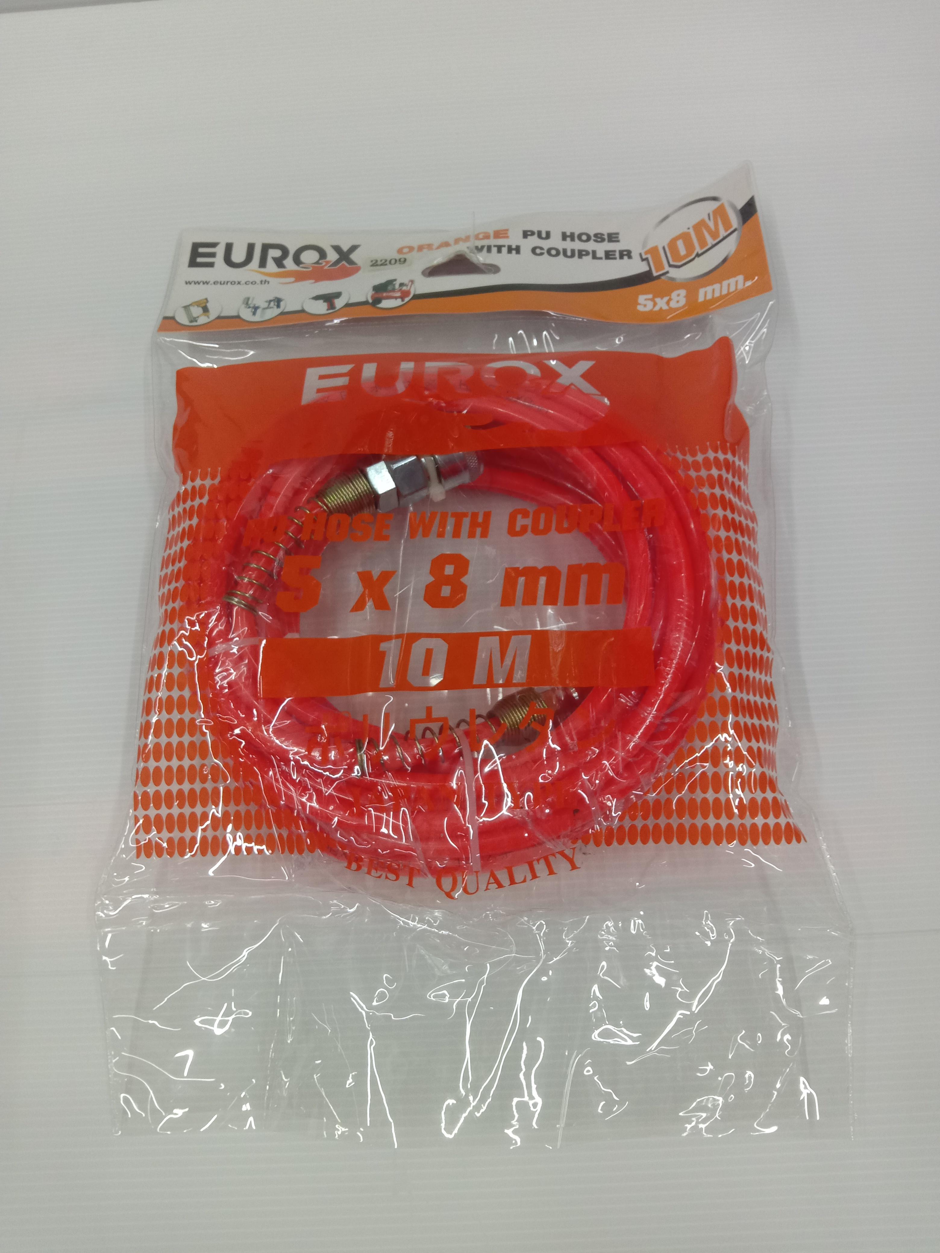EUROX สายลมพร้อมใช้+สปริงE5x8 10ม.ส้ม แบรนด์ EUROX - ฮาร์ดแวร์ ราคา 269 บาท