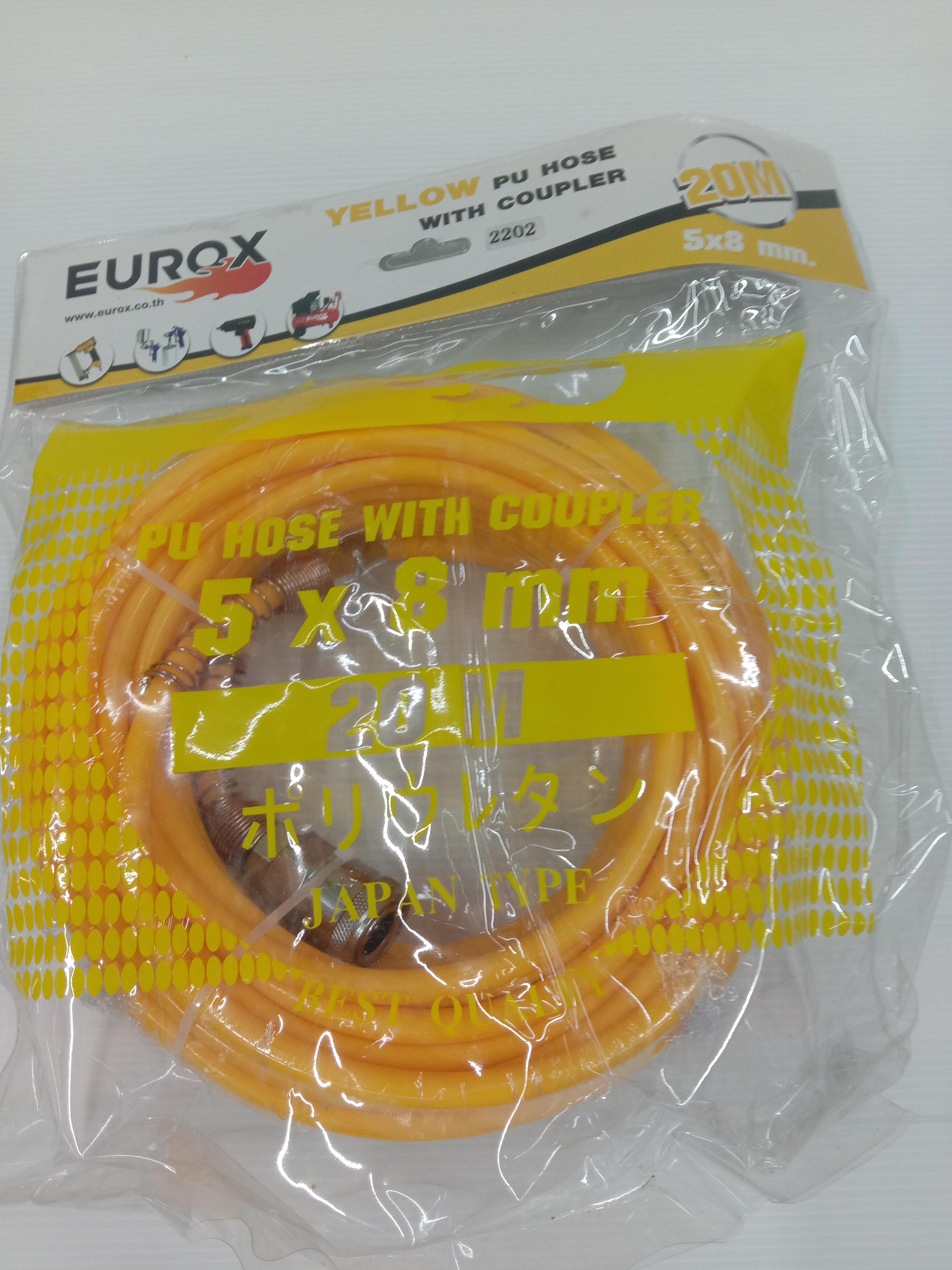 EUROX สายลมพร้อมใช้+สปริงE5x8 20ม.เหลือง แบรนด์ EUROX - ฮาร์ดแวร์ ราคา 390 บาท