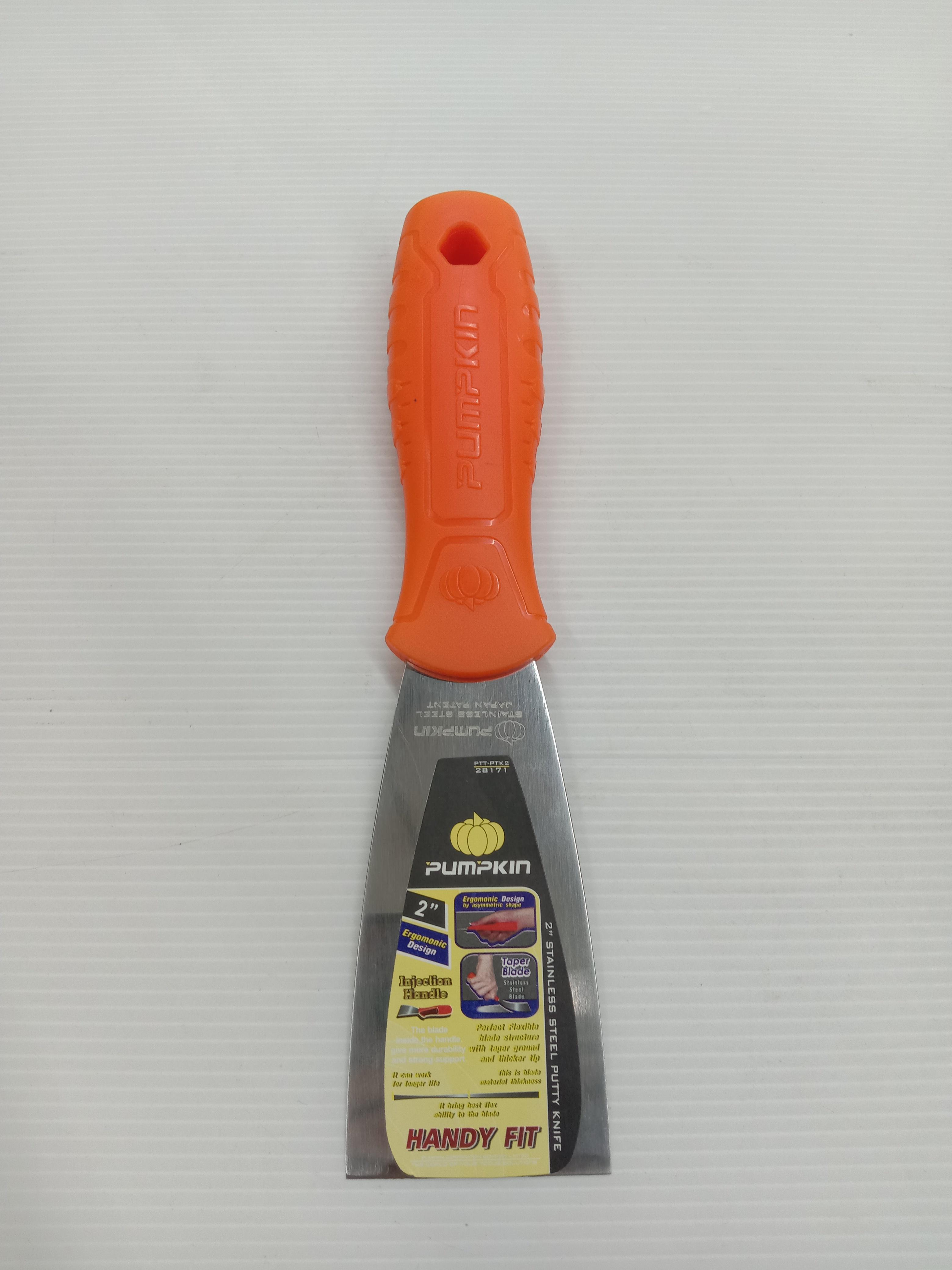 PUMPKIN เกียงโป้วสีสแตนเลสอย่างดี PTT-PTK2 แบรนด์ PUMPKIN - ฮาร์ดแวร์ ราคา 65 บาท