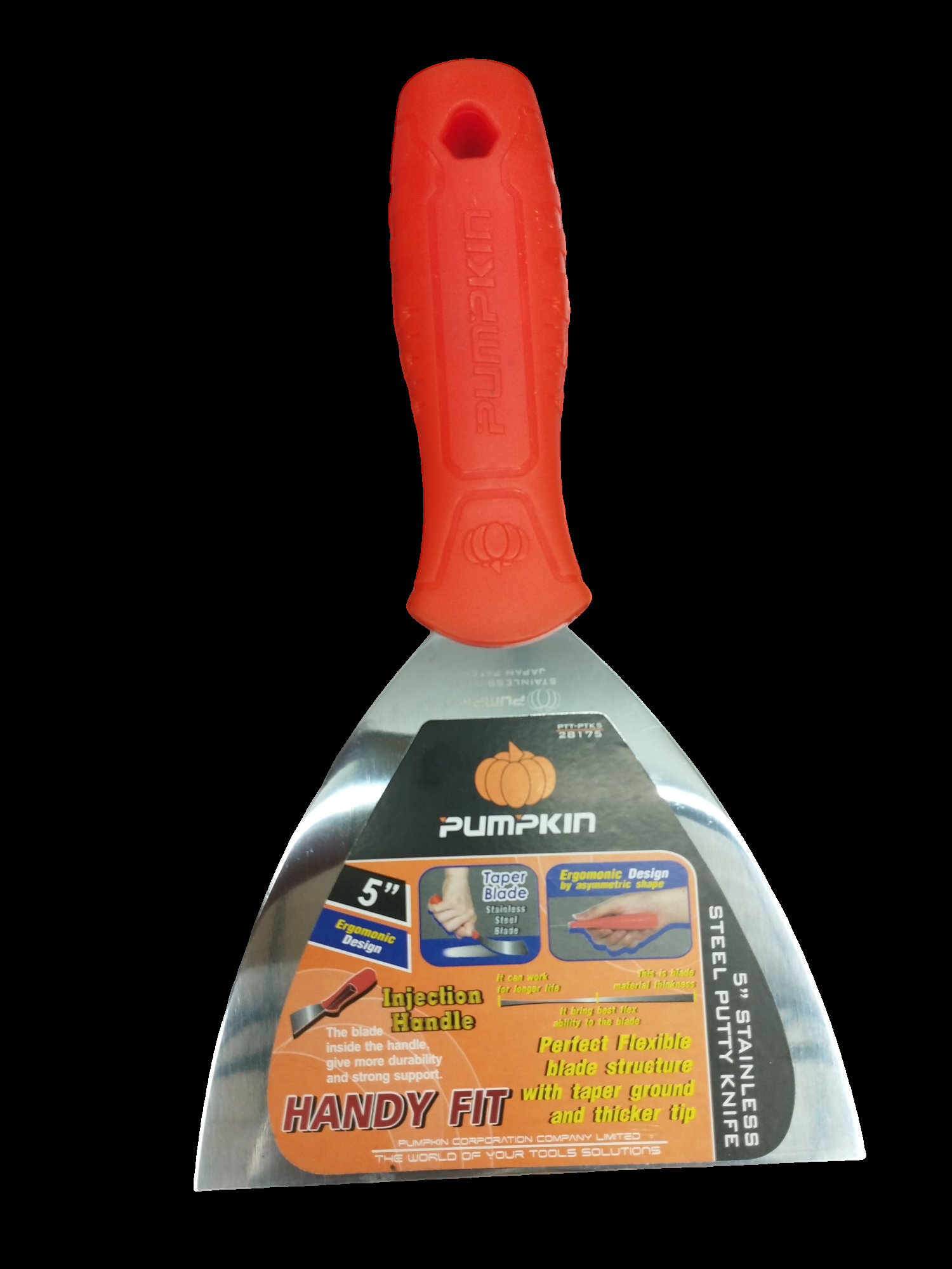 PUMPKIN เกียงโป้วสีสแตนเลสอย่างดี PTT-PTK5 แบรนด์ PUMPKIN - ฮาร์ดแวร์ ราคา 95 บาท