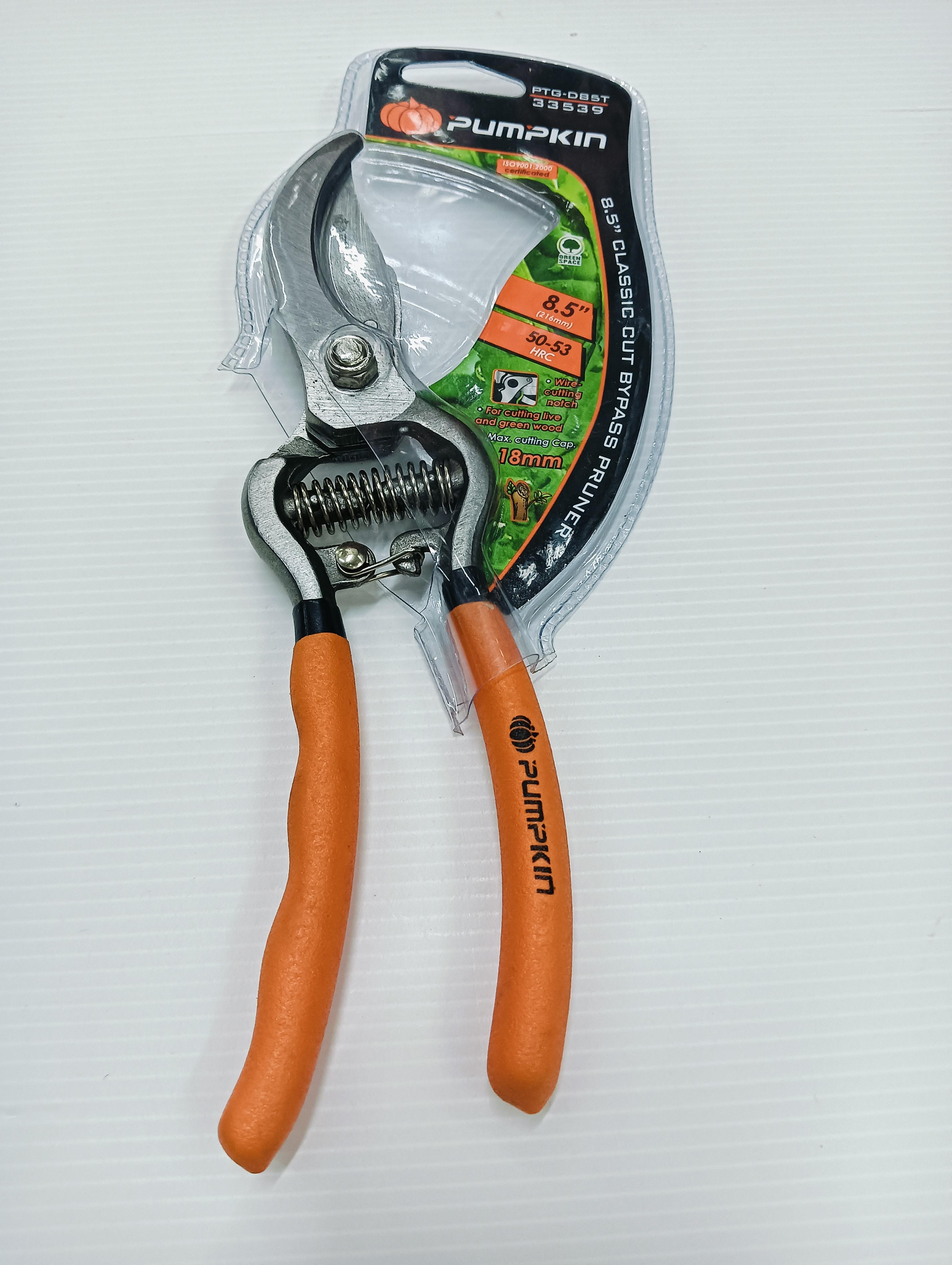 PUMPKIN กรรไกรตัดกิ่งไม้ ด้ามเหล็กDrop forged PTG-D85T 8.5นิ้ว แบรนด์ PUMPKIN - ฮาร์ดแวร์ ราคา 175 บาท