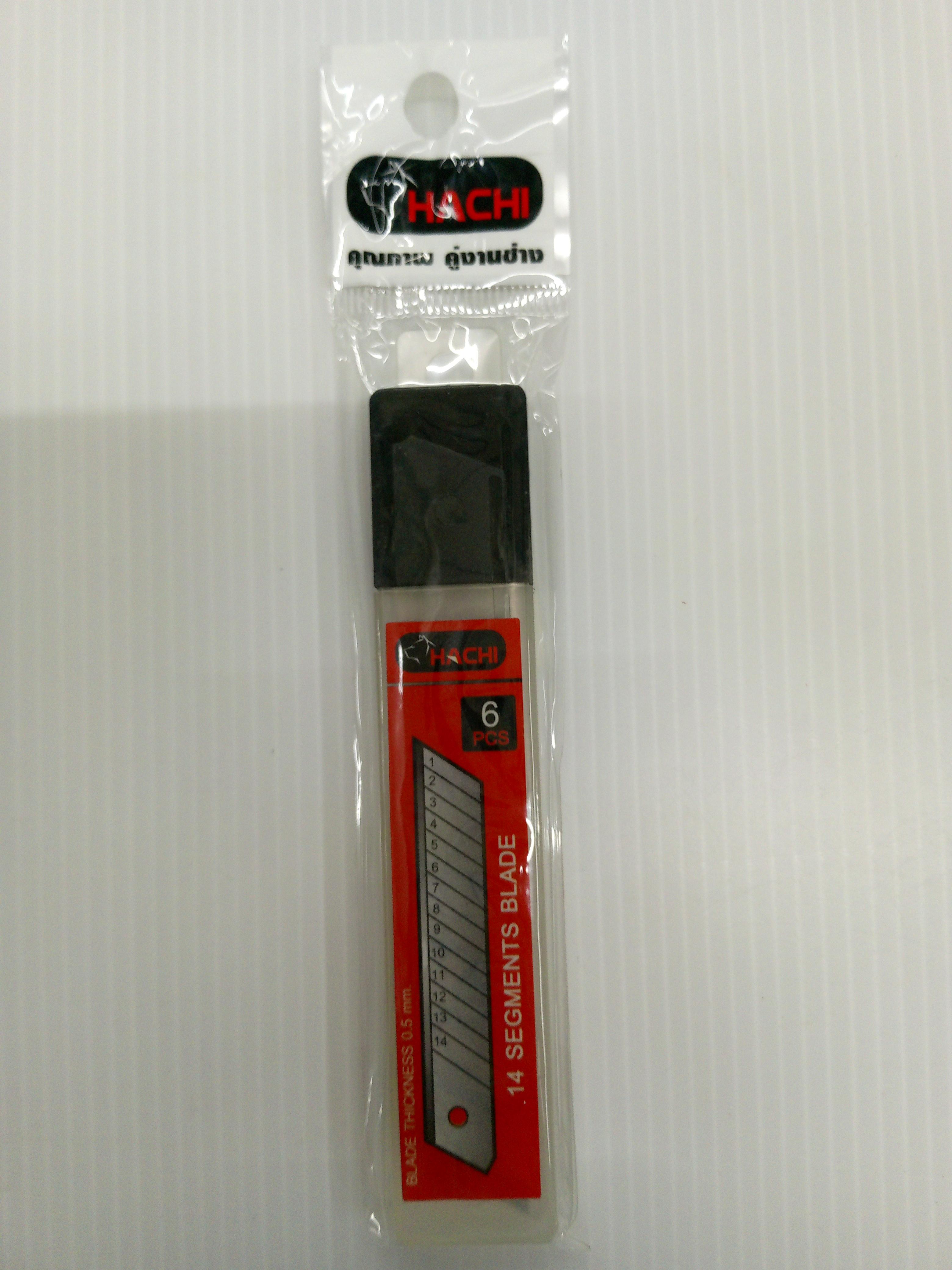 HACHI ใบมีดคัตเตอร์ 18 มม. 6ชิ้น/แพ็ค แบรนด์ พันช่าง - ฮาร์ดแวร์ ราคา 29 บาท