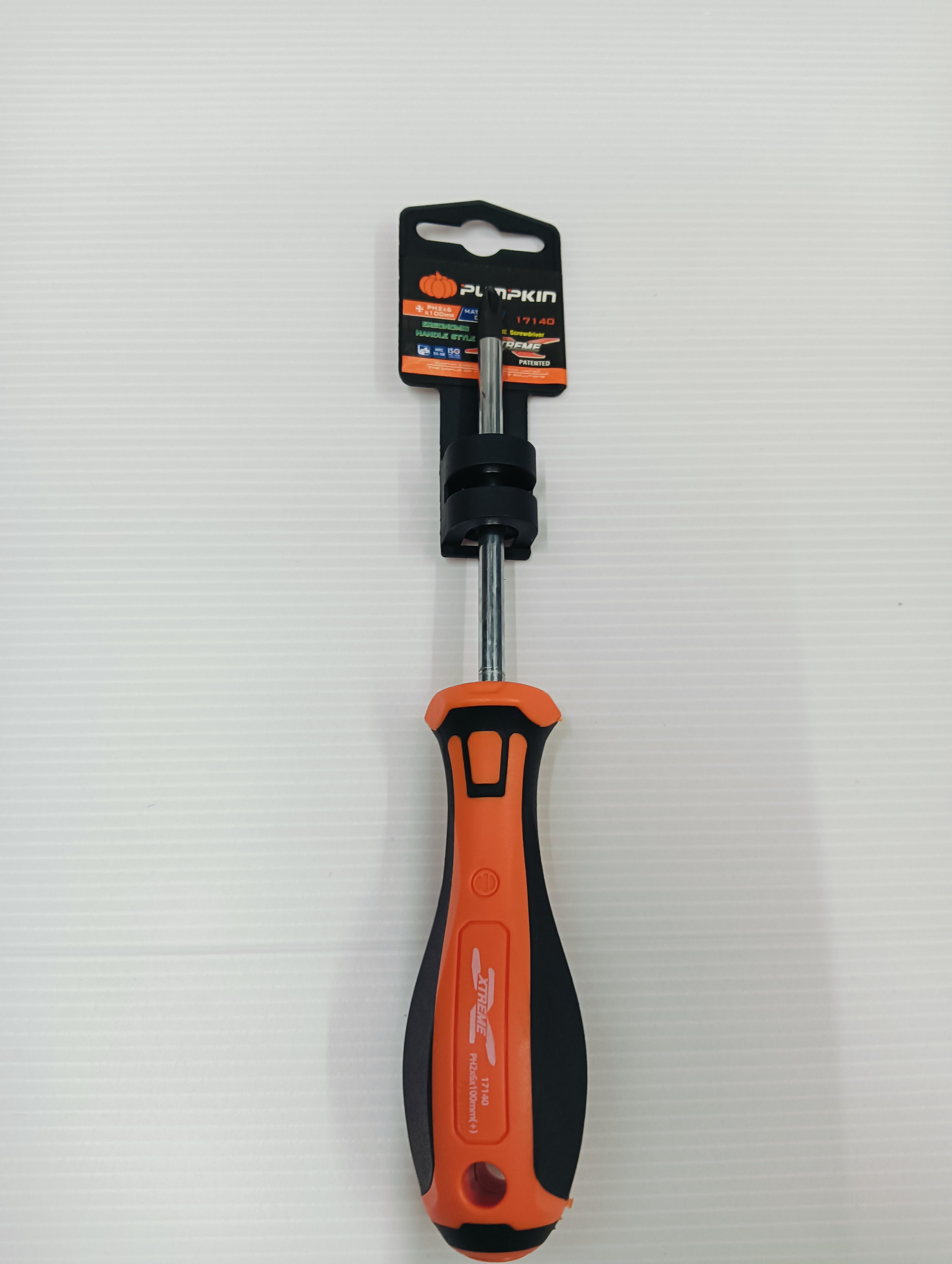 PUMPKIN ไขควงด้ามยาง รุ่น XTREME PH2x6x100mm(+) แบรนด์ PUMPKIN - ฮาร์ดแวร์ ราคา 57 บาท
