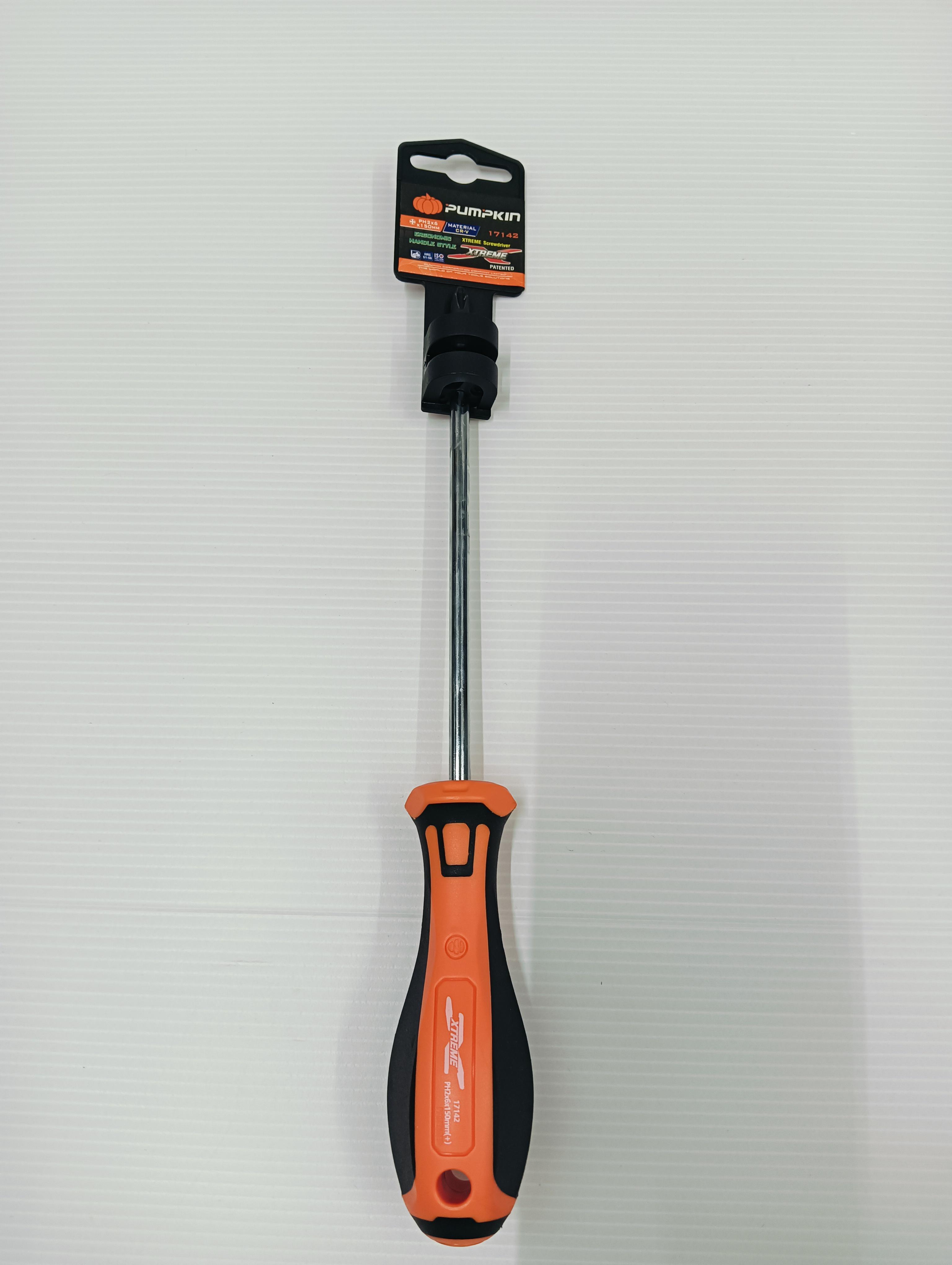 PUMPKIN ไขควงด้ามยาง รุ่น XTREME PH2x6x150mm(+) แบรนด์ PUMPKIN - ฮาร์ดแวร์ ราคา 62 บาท