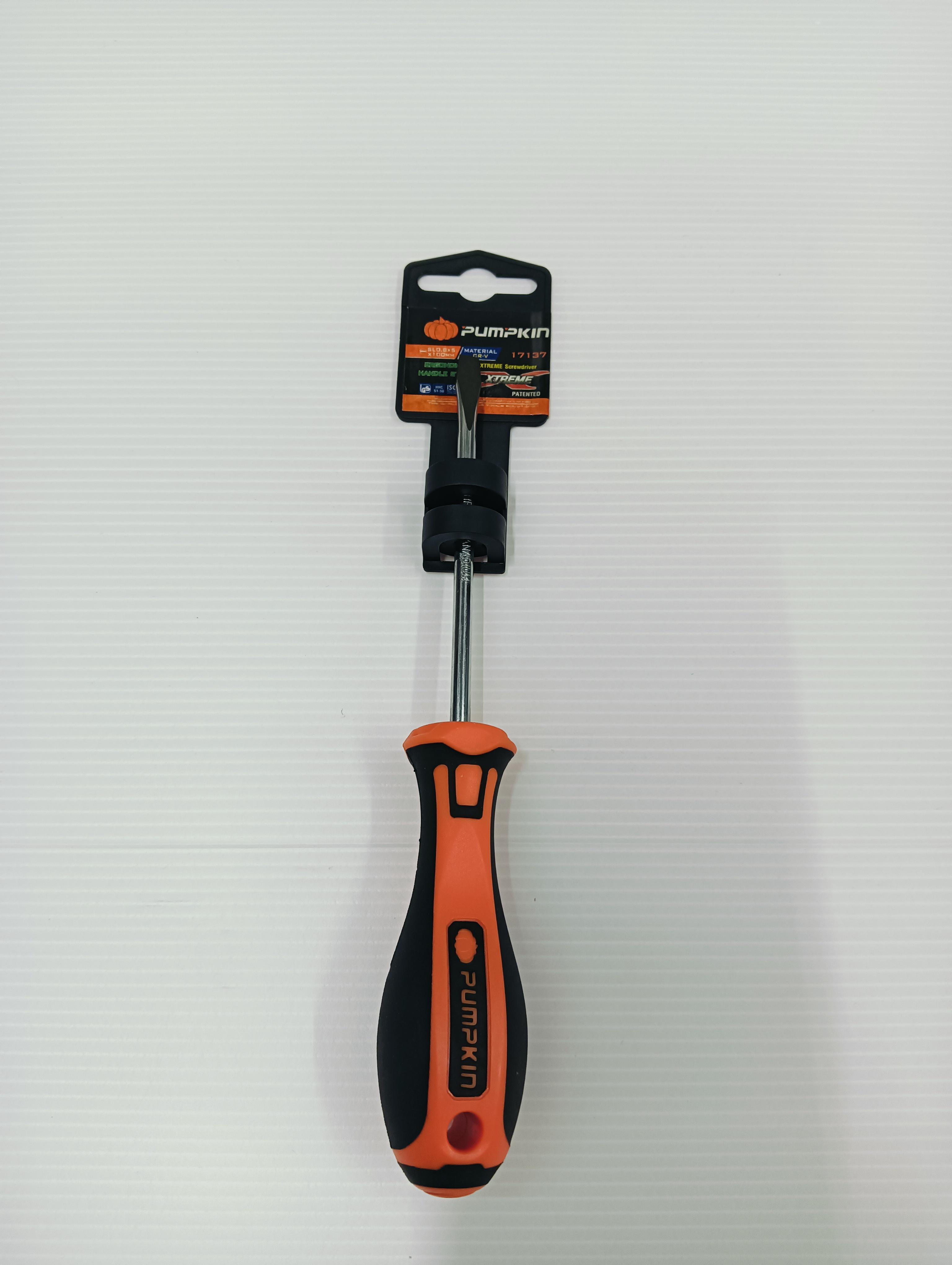 PUMPKIN ไขควงด้ามยาง รุ่น XTREME SL0.8x5x100mm(-) แบรนด์ PUMPKIN - ฮาร์ดแวร์ ราคา 47 บาท