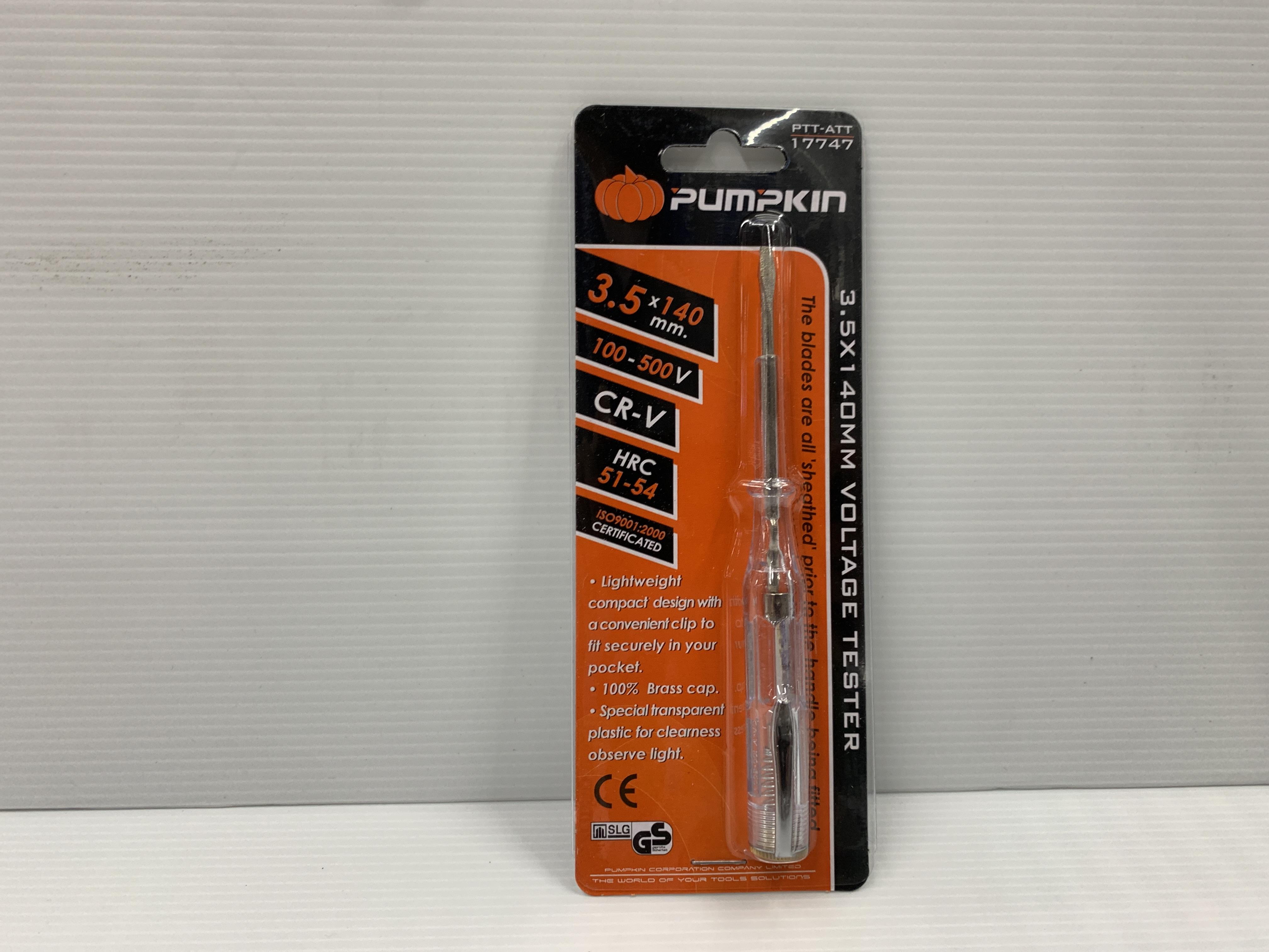 PUMPKIN ไขควงลองไฟCR-V รุ่นอาเธอร์140(AC100V-500V) PTT-ATT แบรนด์ PUMPKIN - ฮาร์ดแวร์ ราคา 40 บาท