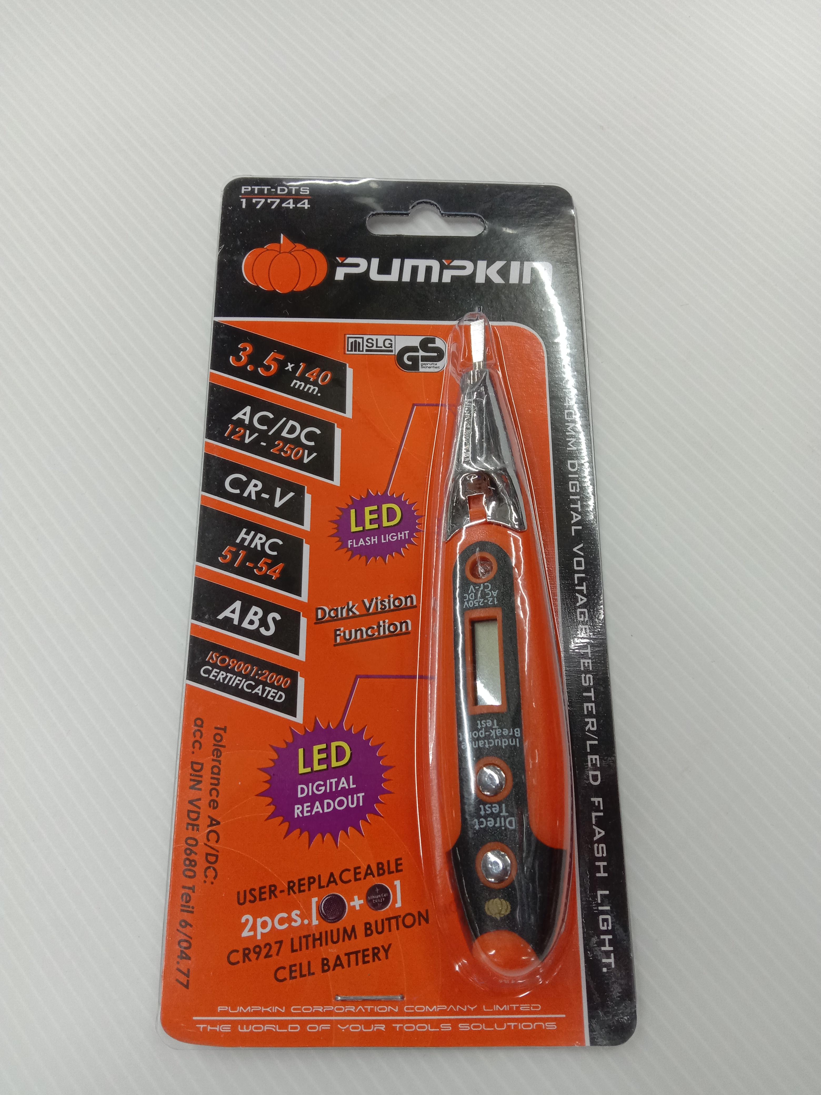 PUMPKIN ไขควงลองไฟดิจิตอลCR-V /ไฟฉายLED PTT-DTS แบรนด์ PUMPKIN - ฮาร์ดแวร์ ราคา 115 บาท