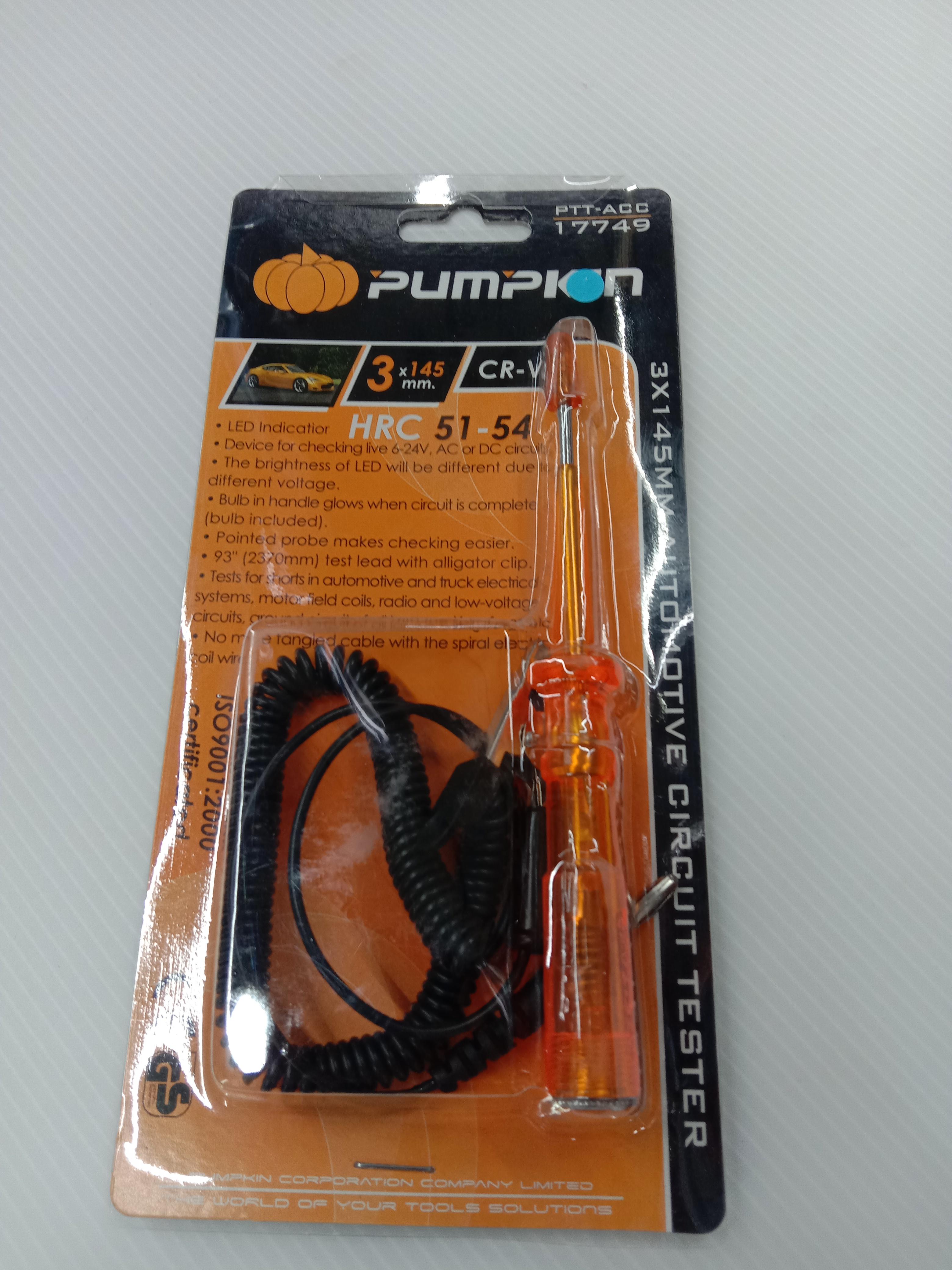 PUMPKIN ไขควงลองไฟแบตเตอรี่CR-V145 (DC6V-24V) PTT-ACC แบรนด์ PUMPKIN - ฮาร์ดแวร์ ราคา 105 บาท