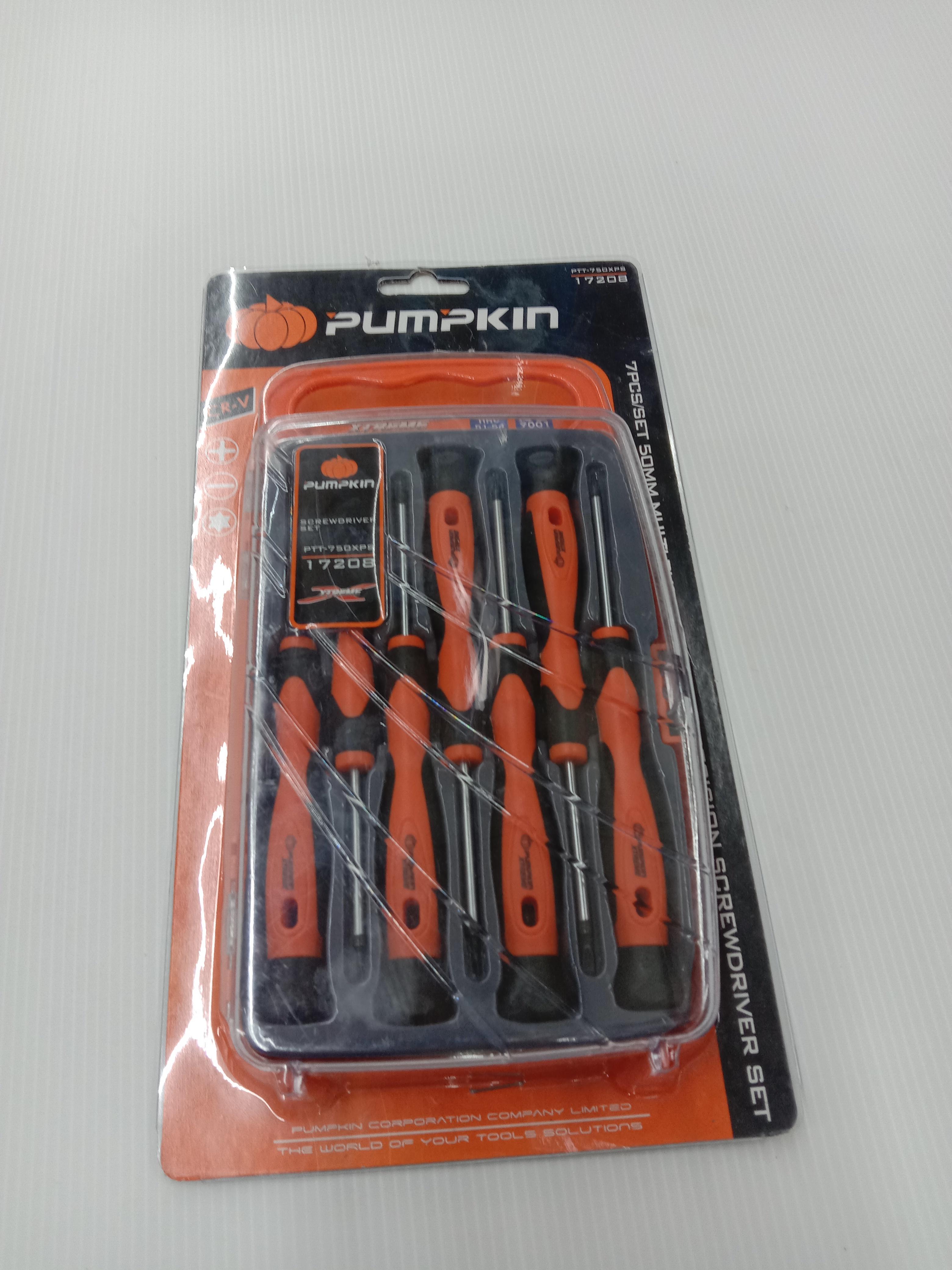 PUMPKIN ชุดไขควงจิ๋วอเนกประสงค์ยาว50mmCR-V 7ตัว/ชุด PTT-750XPS แบรนด์ PUMPKIN - ฮาร์ดแวร์ ราคา 215 บาท
