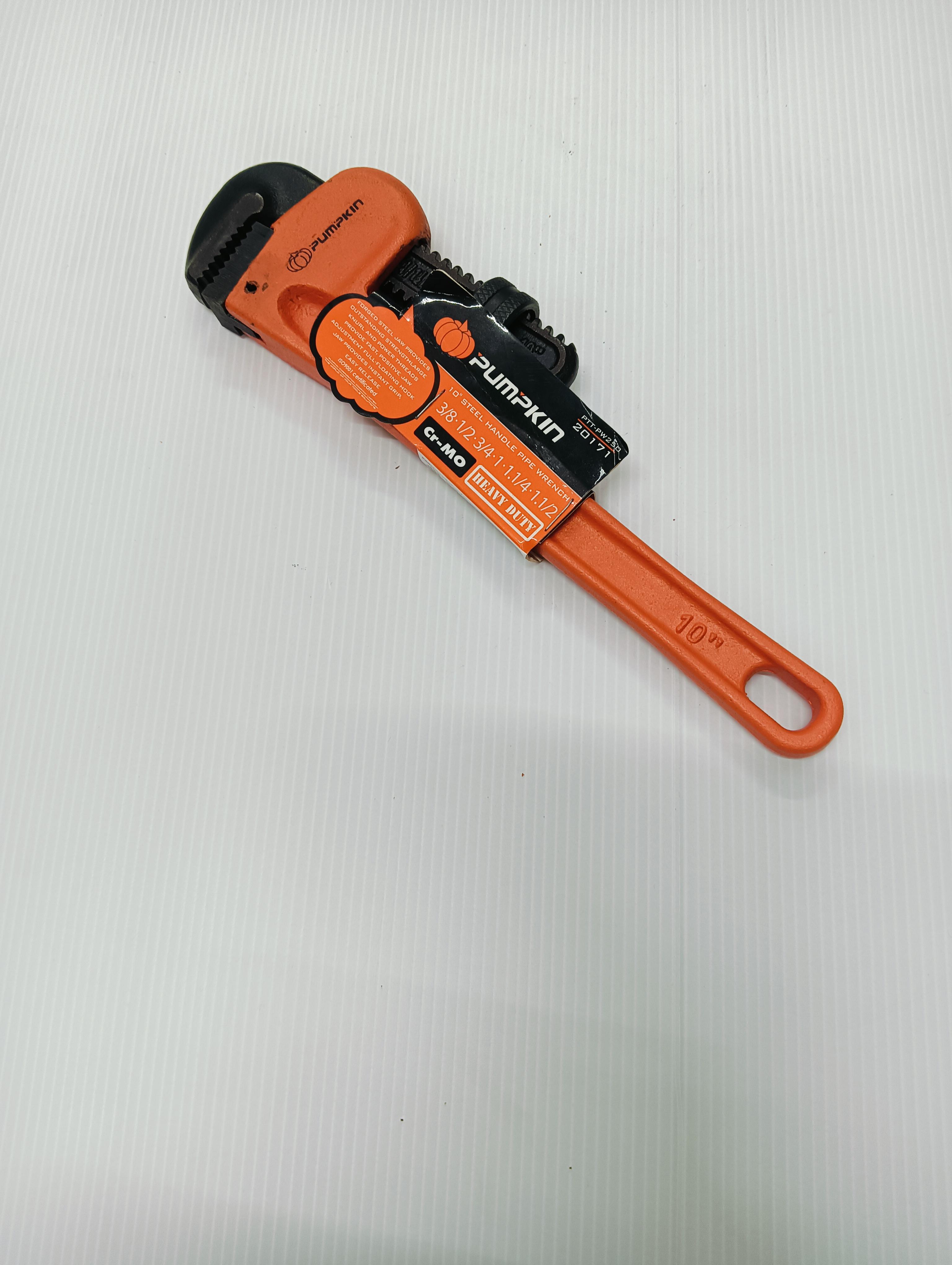 PUMPKIN ประแจจับแป็ปขาเดี่ยวCR-MO 10 HEAVY DUTY PTT-PW250 แบรนด์ PUMPKIN - ฮาร์ดแวร์ ราคา 219 บาท