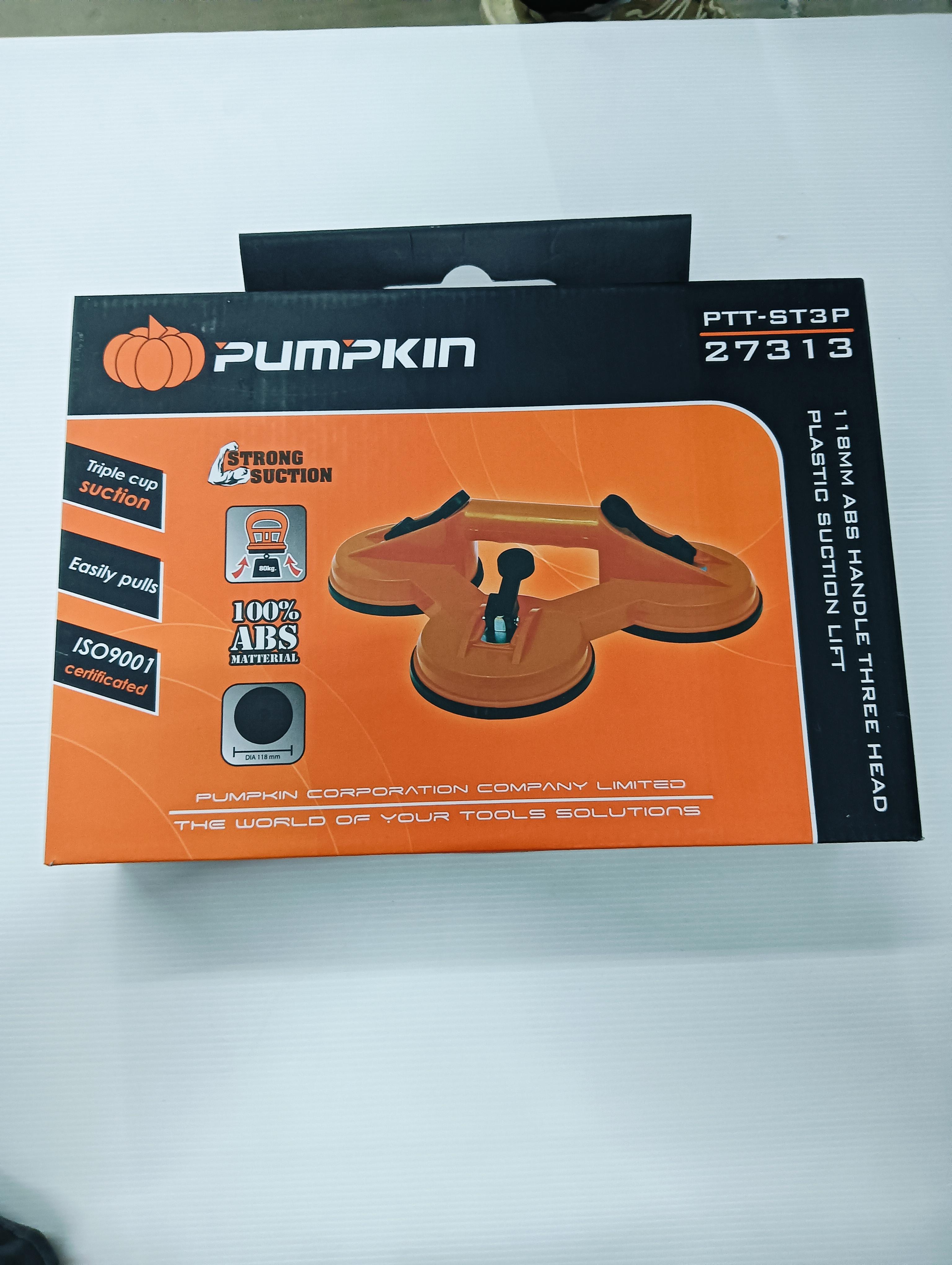 ** PUMPKIN ตัวดูดกระจก118mm. 3ถ้วย ด้ามABS PTT-ST3P แบรนด์ PUMPKIN - ฮาร์ดแวร์ ราคา 299 บาท