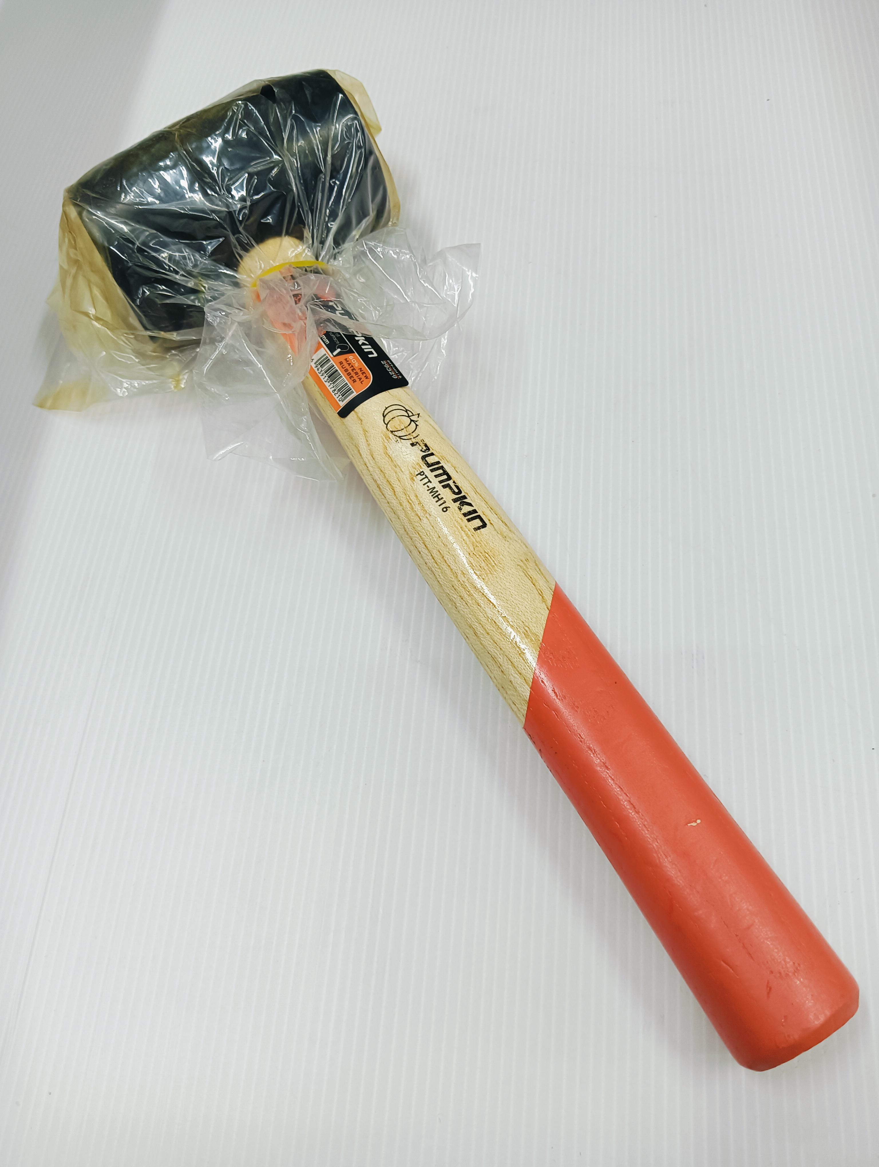 PUMPKIN ค้อนหัวยางด้ามไม้ 16Oz PTT-MH16 แบรนด์ PUMPKIN - ฮาร์ดแวร์ ราคา 100 บาท