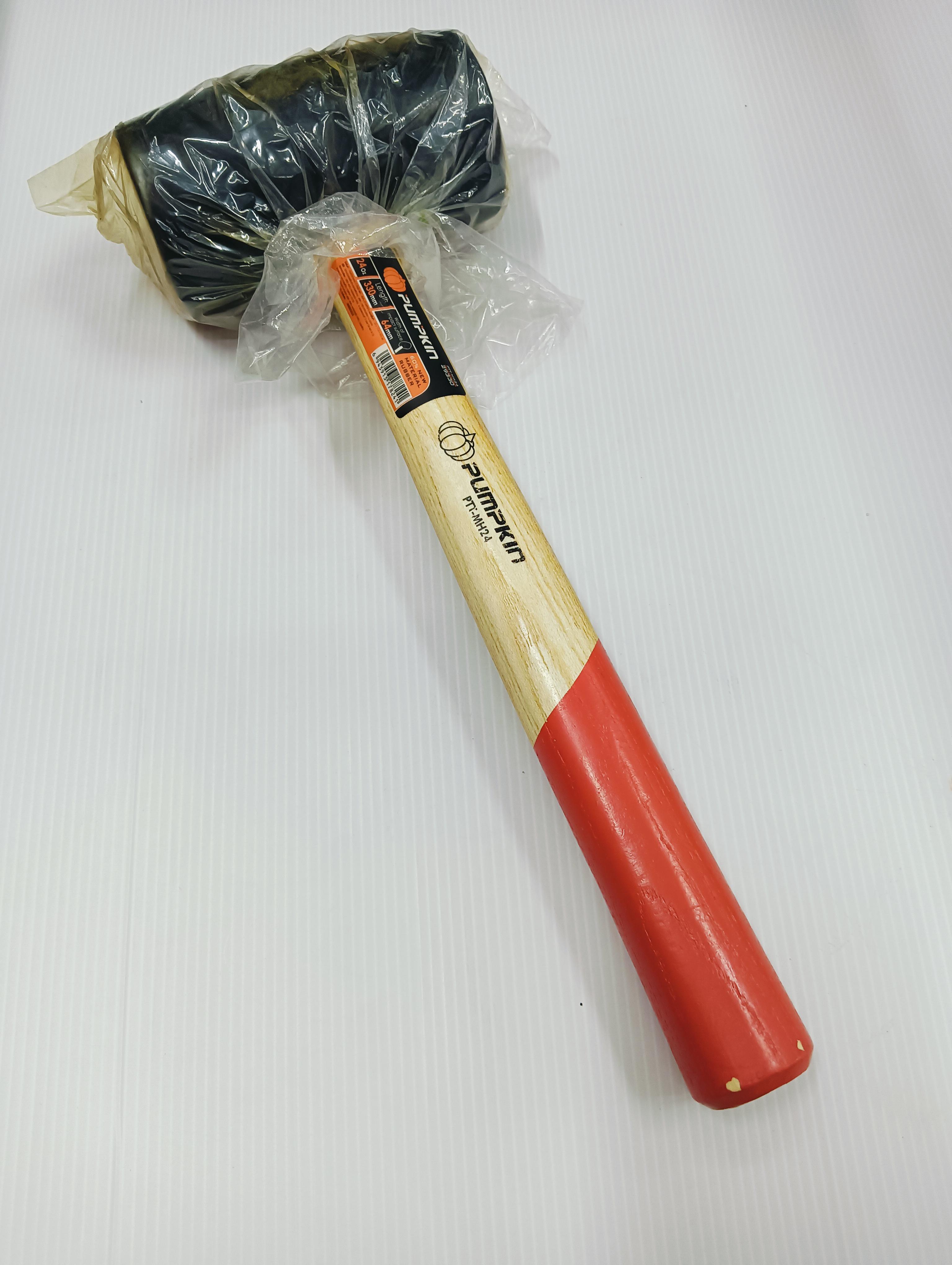 PUMPKIN ค้อนหัวยางด้ามไม้ 24Oz PTT-MH24 แบรนด์ PUMPKIN - ฮาร์ดแวร์ ราคา 130 บาท