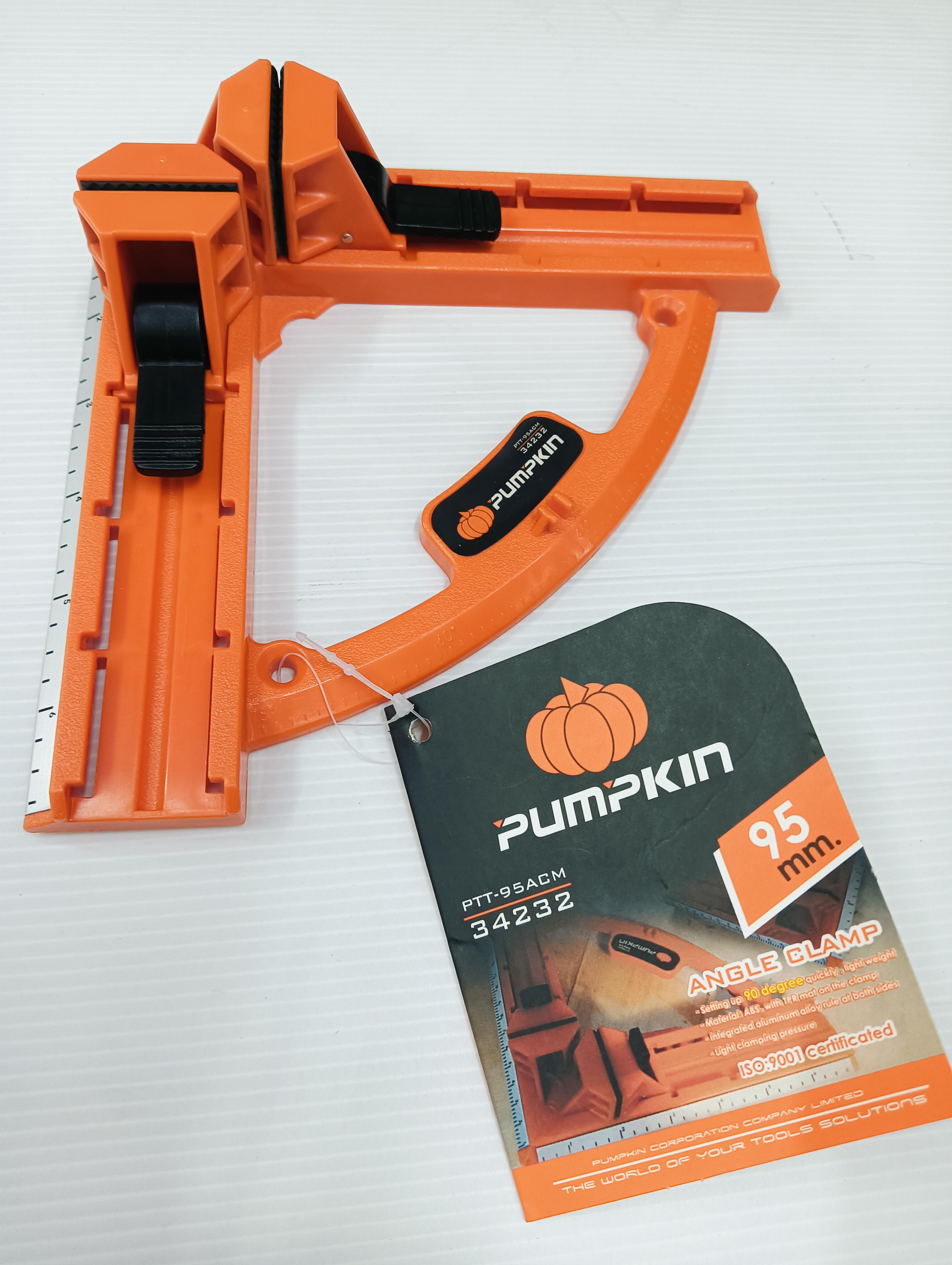 PUMPKIN แคลมป์เข้ามุมฉากวัดชิ้นงานแบบAngle Clamp 95mm PTT-95ACM แบรนด์ PUMPKIN - ฮาร์ดแวร์ ราคา 239 บาท