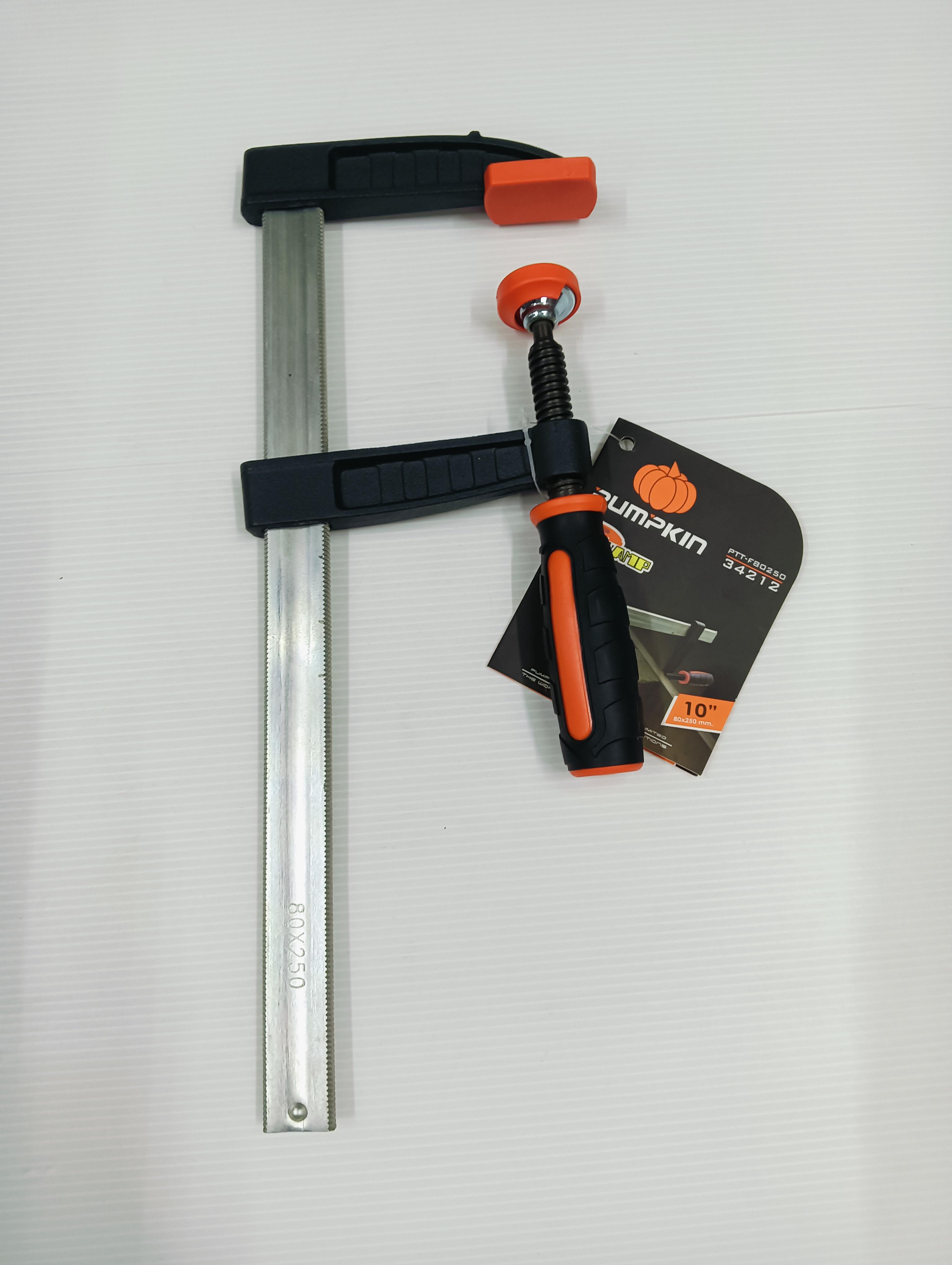 PUMPKIN ปากกาจับชิ้นงานตัวF 10 Germany 80x250mm PTT-F80250 แบรนด์ PUMPKIN - ฮาร์ดแวร์ ราคา 329 บาท