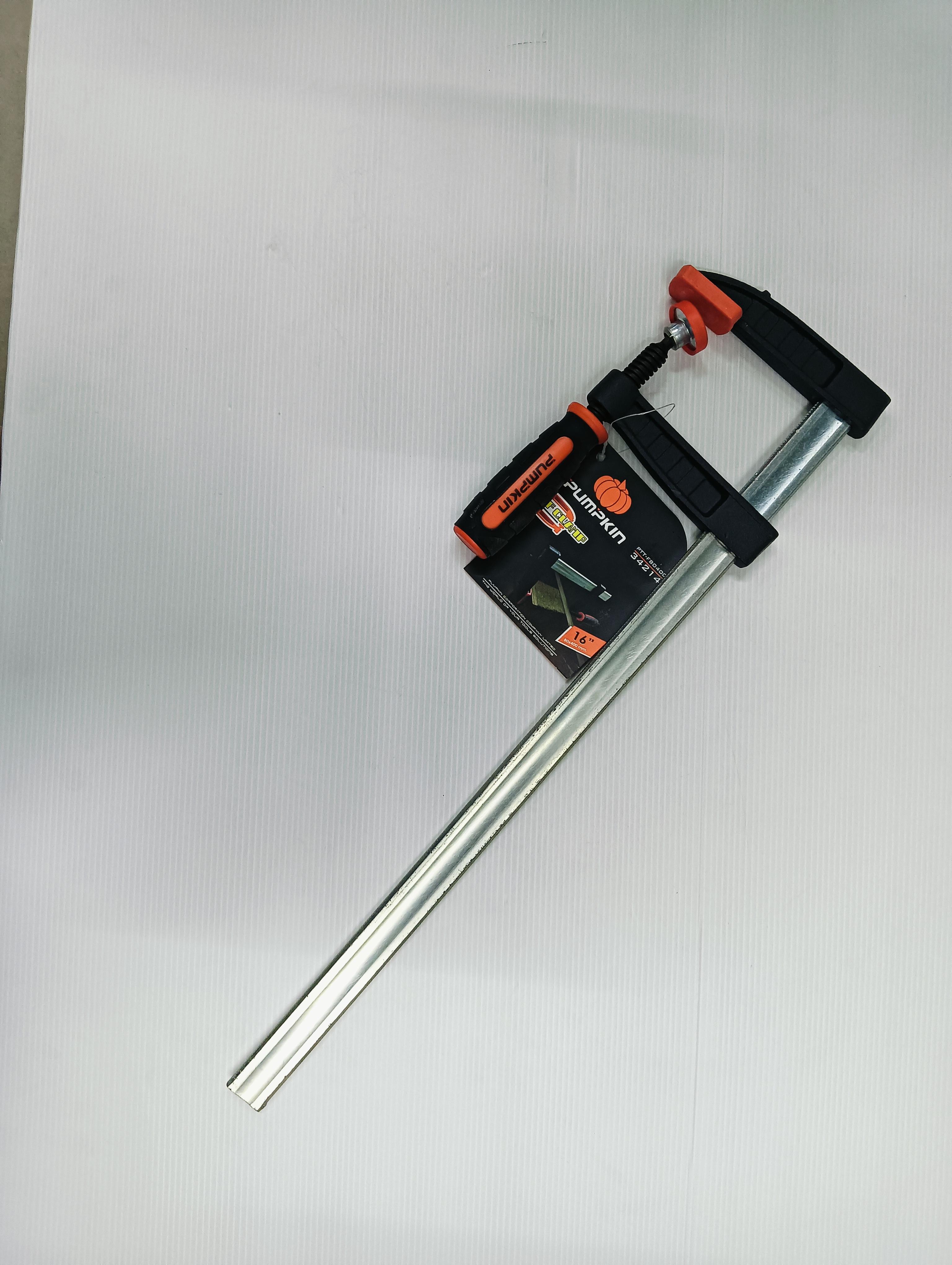 ** PUMPKIN ปากกาจับชิ้นงานตัวF 16 Germany 80x400mm PTT-F80400 แบรนด์ PUMPKIN - ฮาร์ดแวร์ ราคา 359 บาท