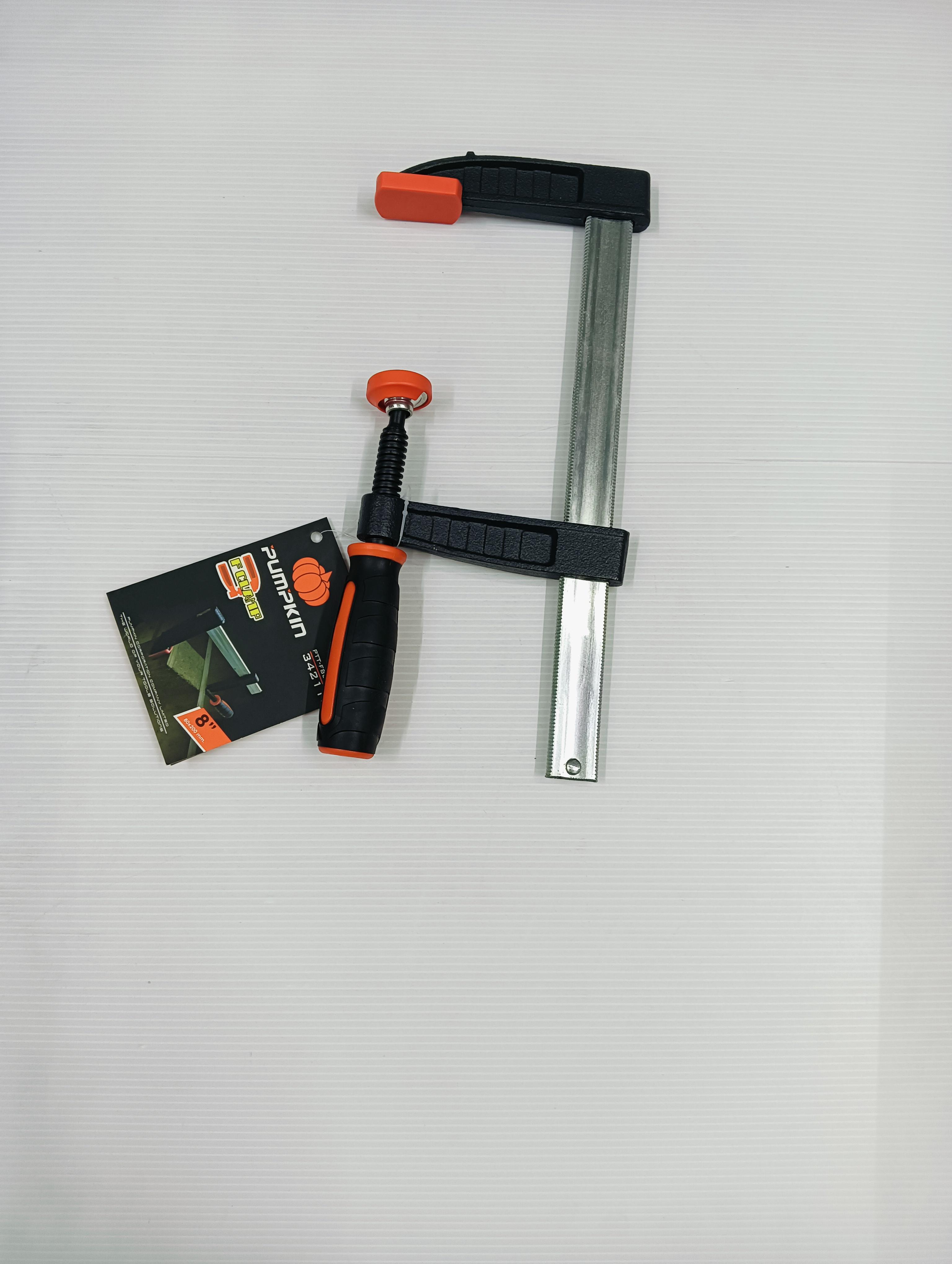 PUMPKIN ปากกาจับชิ้นงานตัวF 8 Germany 80x200mm PTT-F80200 แบรนด์ PUMPKIN - ฮาร์ดแวร์ ราคา 319 บาท