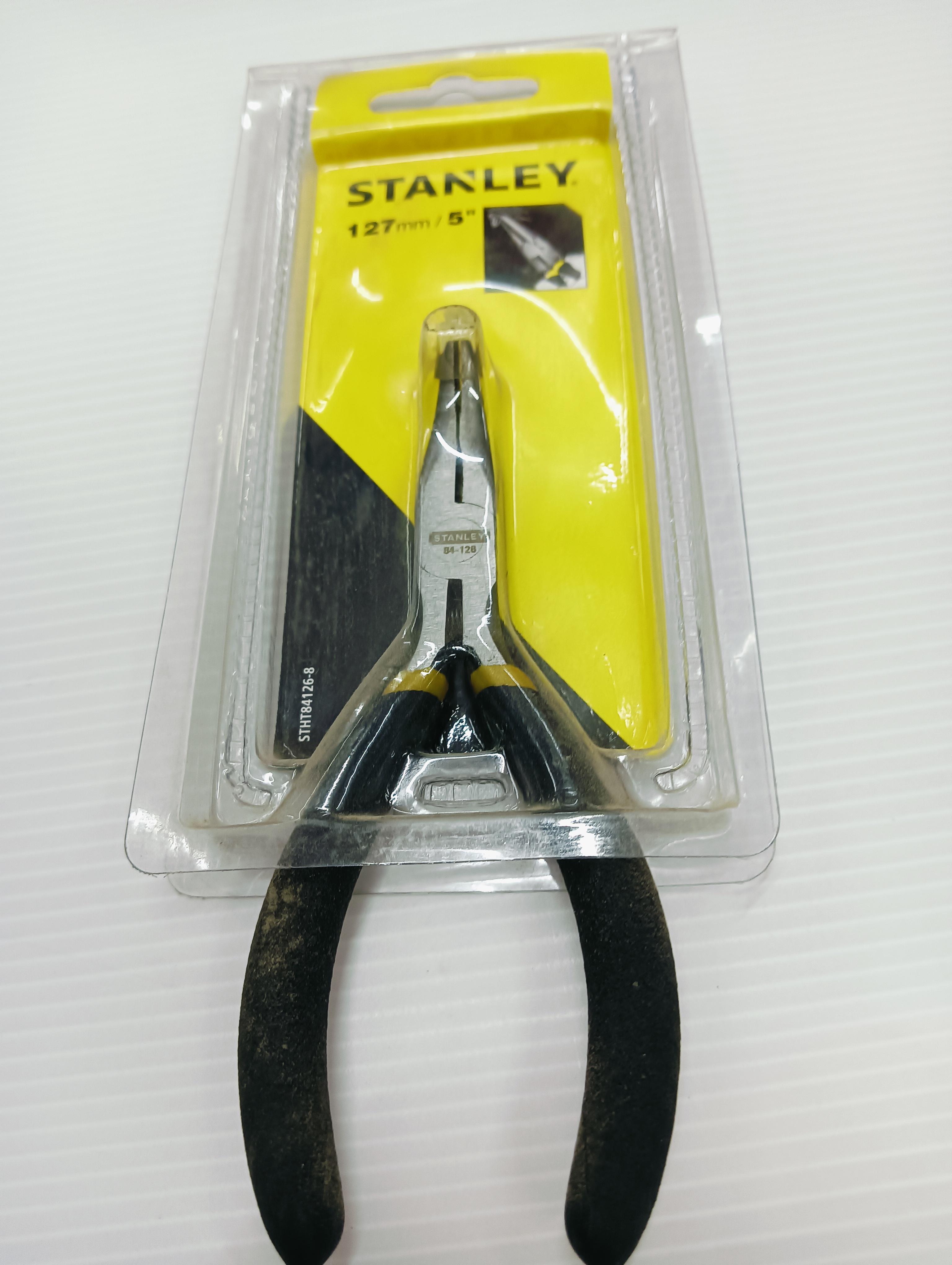 STANLEY คีมปากแหลมงอ 5นิ้ว