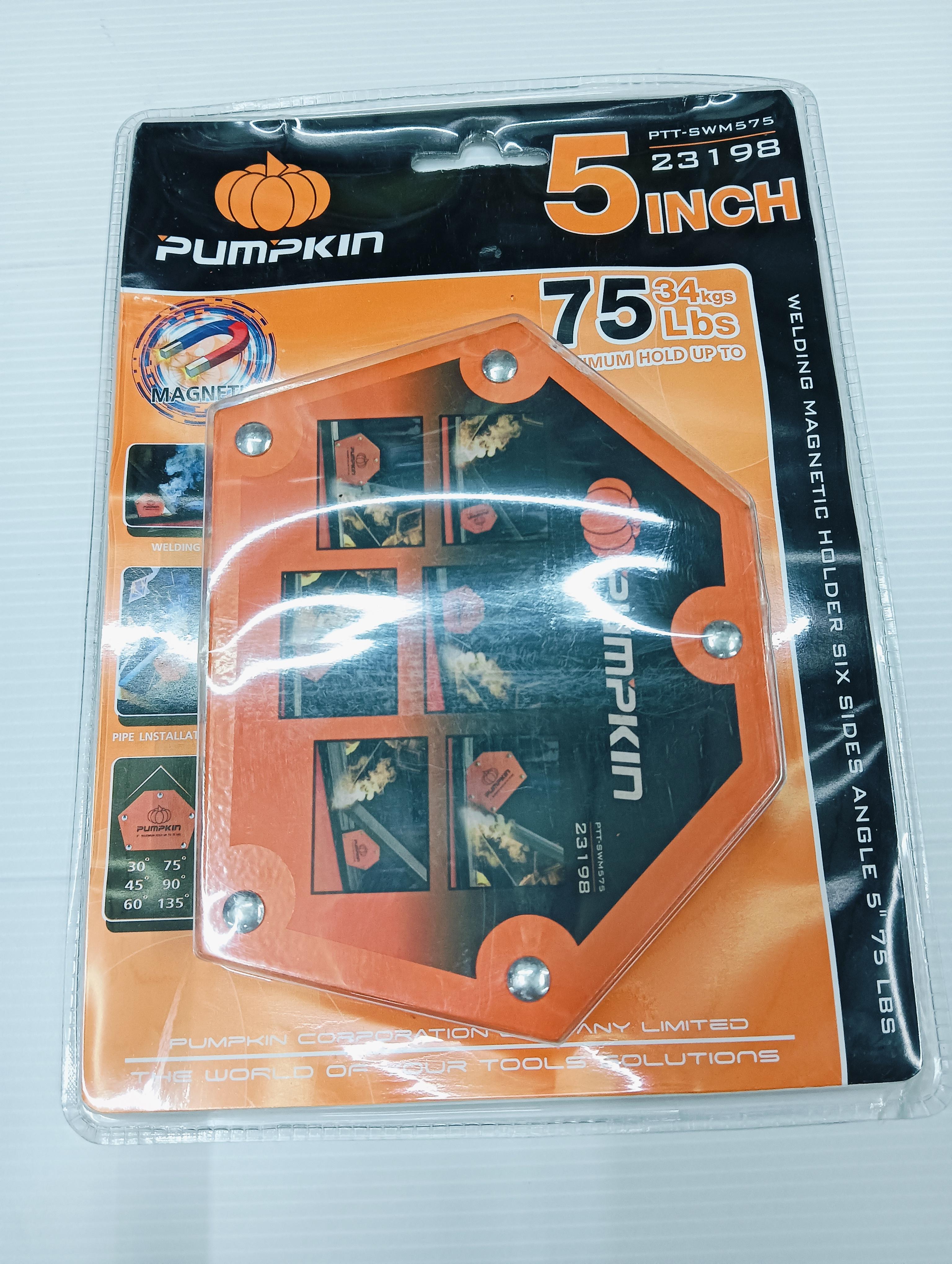 PUMPKIN แม่เหล็กจับฉากหกเหลี่ยมงานเชื่อม 5 75 Lbs PTT-SWM575 แบรนด์ PUMPKIN - ฮาร์ดแวร์ ราคา 215 บาท