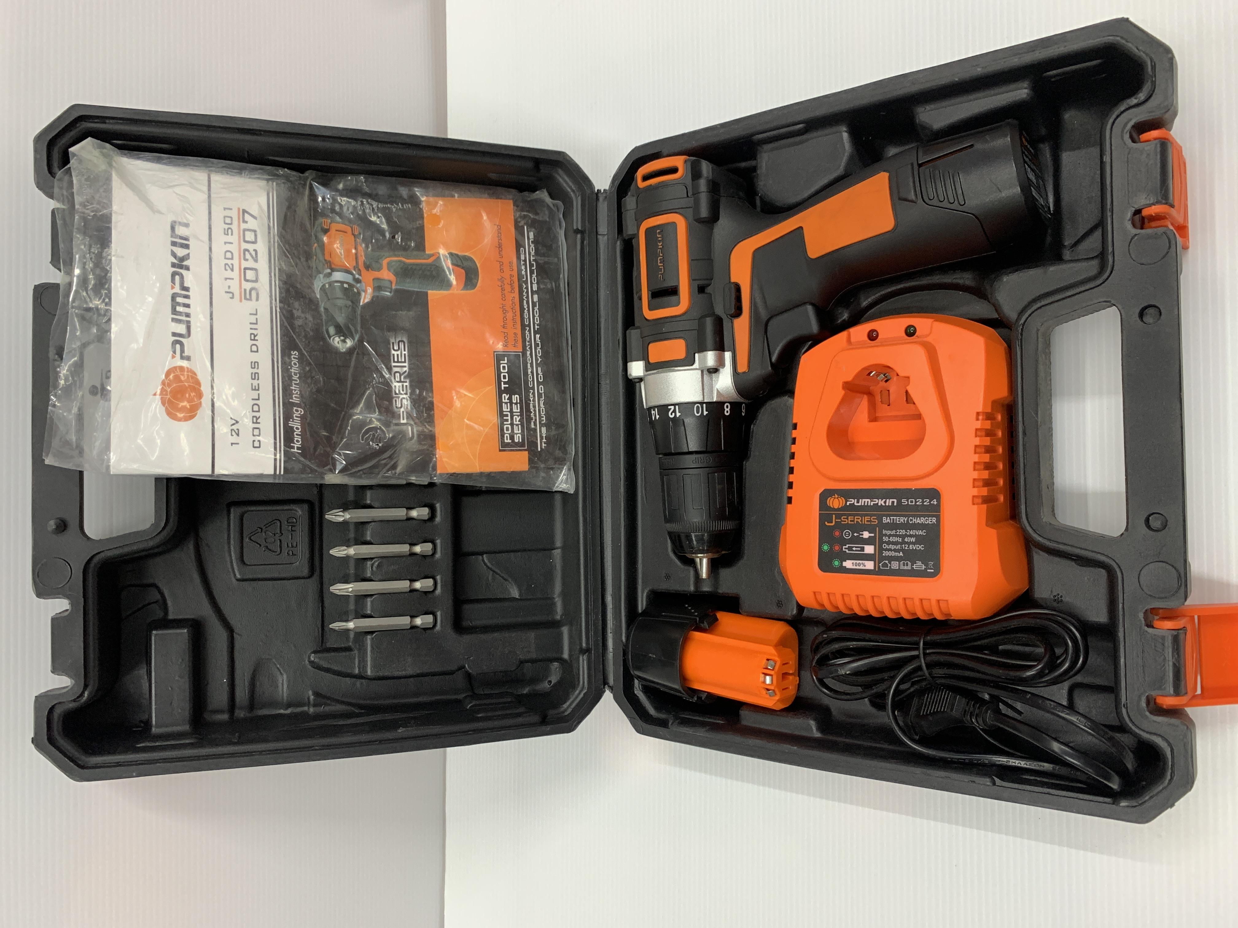 PUMPKIN สว่านไร้สาย J-12BD1503 ไร้แปรงถ่าน J-Series 12V แบรนด์ PUMPKIN - ฮาร์ดแวร์ ราคา 2,590 บาท