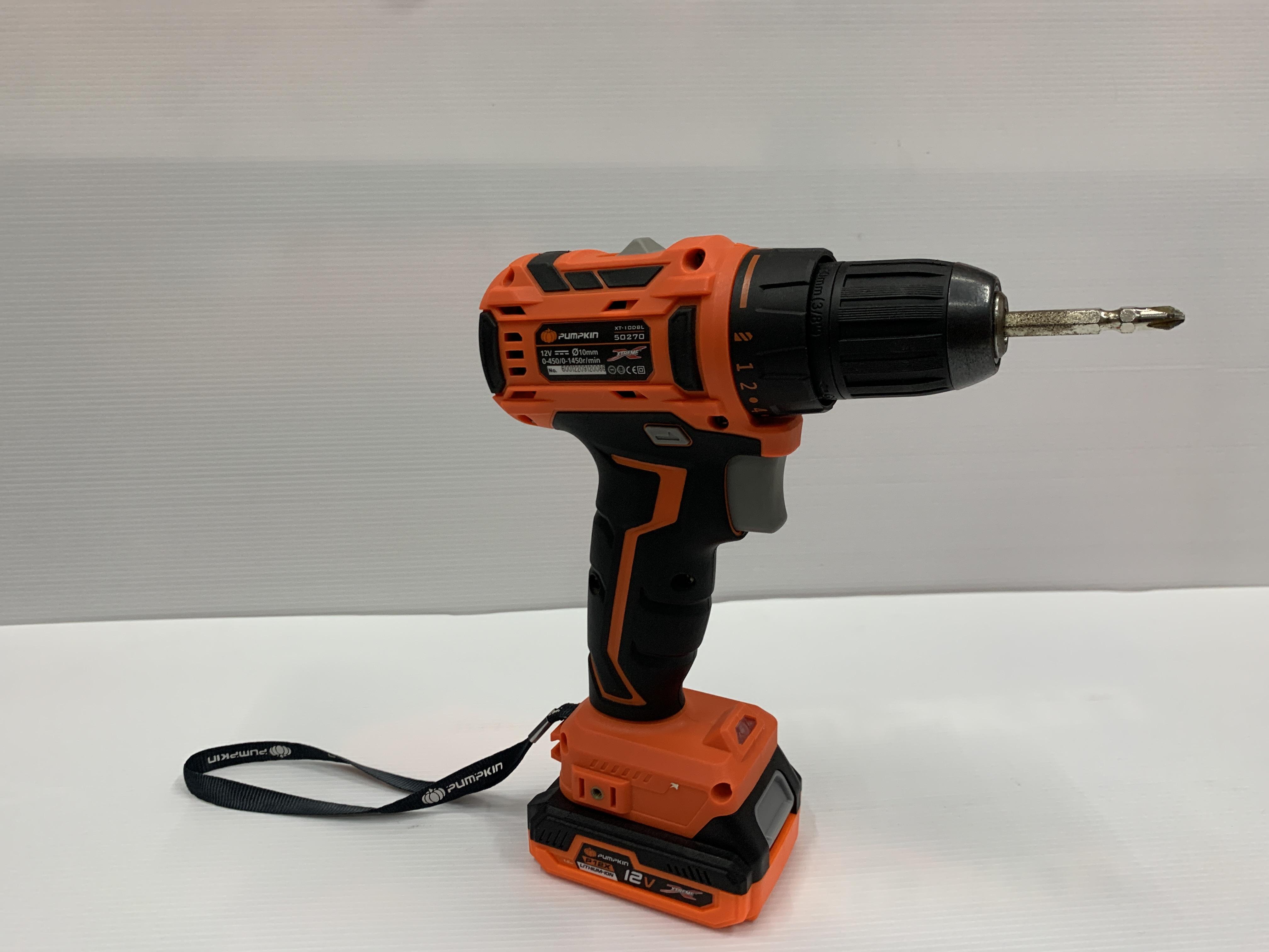PUMPKIN สว่านไร้สาย ไร้แปรงถ่าน 10มม. 50270 Li-ion XT-10DBL XTREME 12V