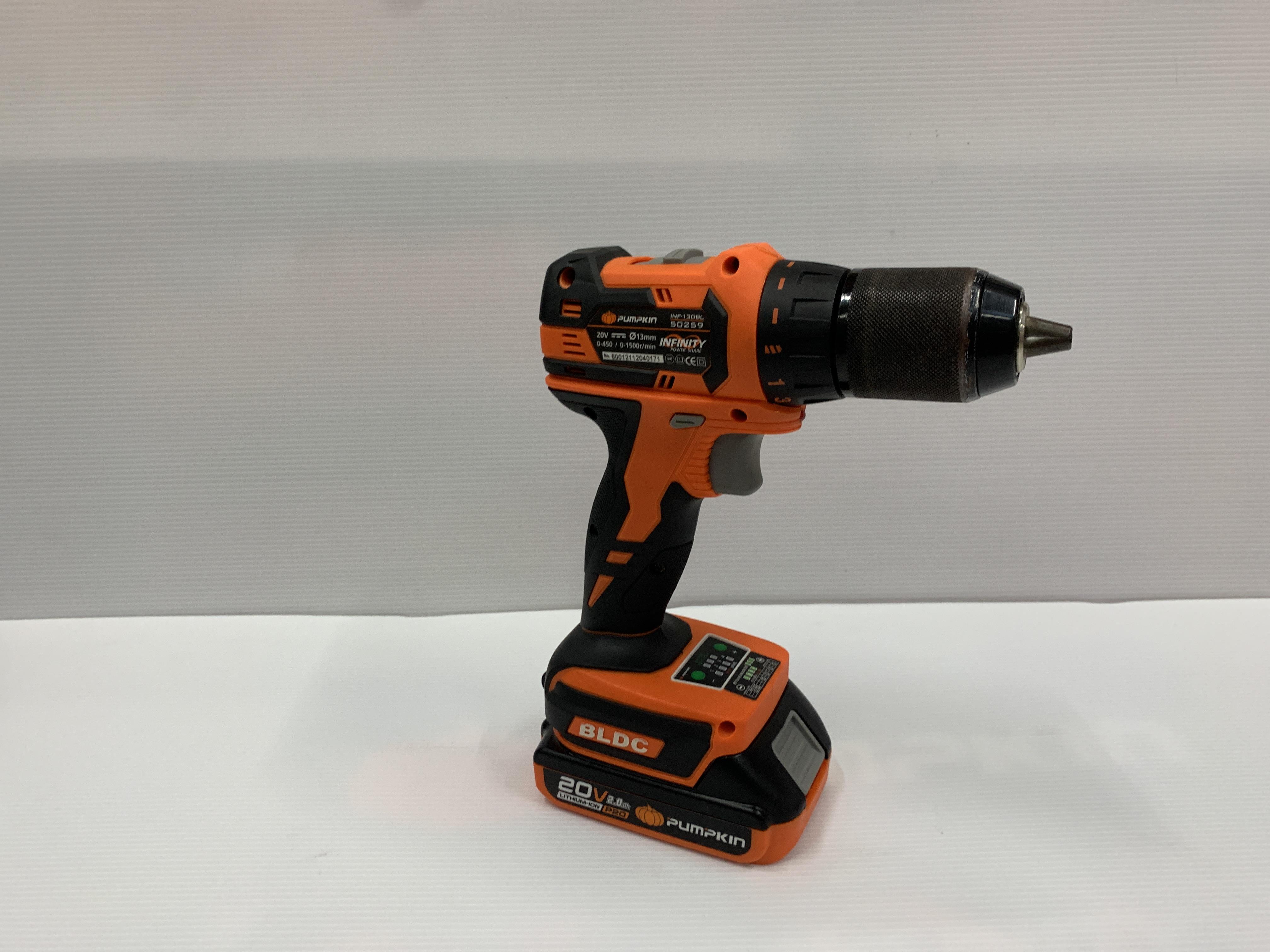 PUMPKIN สว่านไร้สาย ไร้แปรงถ่าน 13มม 20V 50259 Li-ion INF-13DBL INFINITY POWER 20V แบรนด์ PUMPKIN - ฮาร์ดแวร์ ราคา 4,690 บาท
