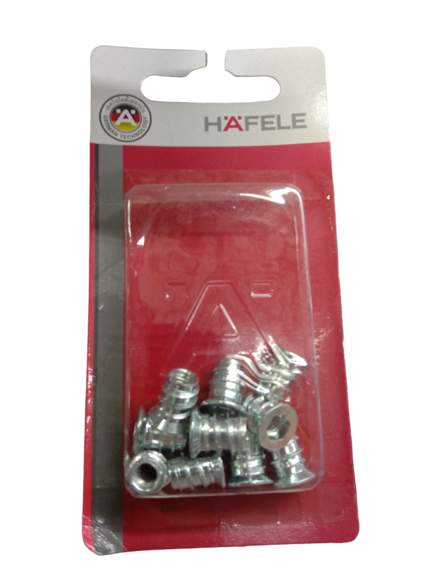 **HAFELE น๊อตตัวหนอน INSERT NUT ZINC M6 13/12MM