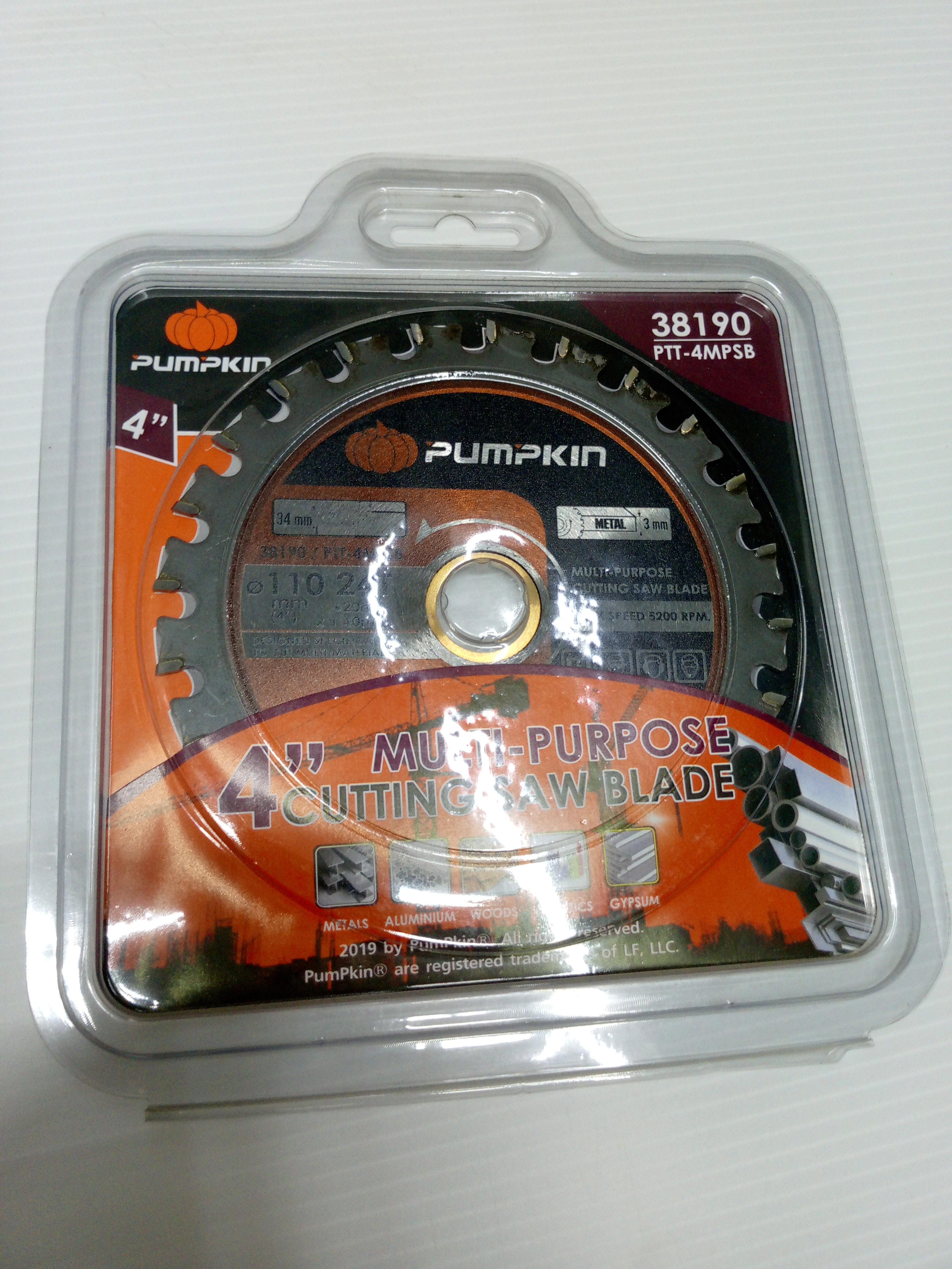 PUMPKIN ใบเลื่อยวงเดือนตัดเหล็ก (110x1.80x1.4x20x24T) 4นิ้ว แบรนด์ PUMPKIN - ฮาร์ดแวร์ ราคา 329 บาท