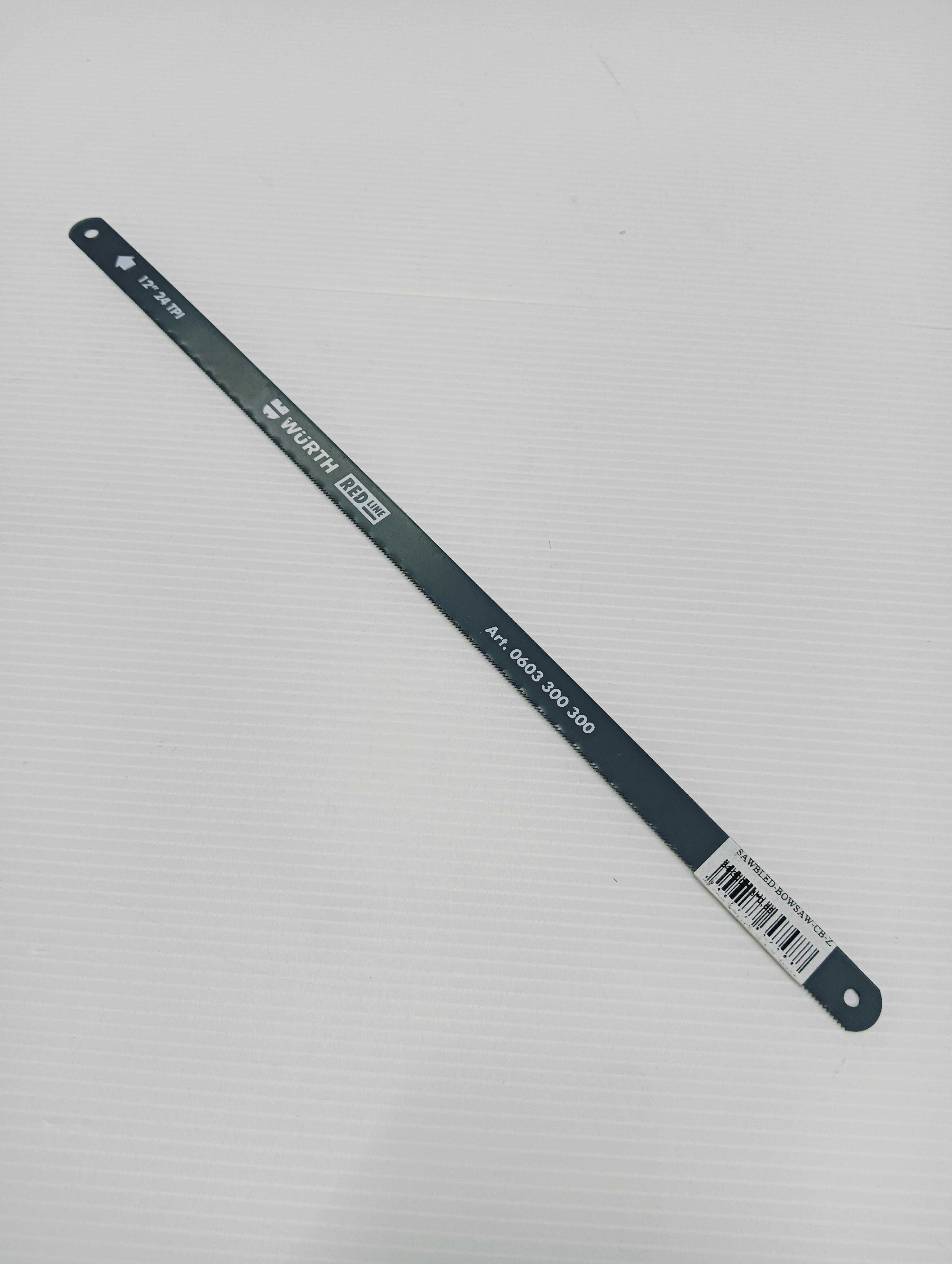 ** WURTH ใบเลื่อย ตัดเหล็ก 24ฟัน SAWBLED-BOWSAW-CB-Z24-300*13*0,65 แบรนด์ WURTH - ฮาร์ดแวร์ ราคา 25 บาท