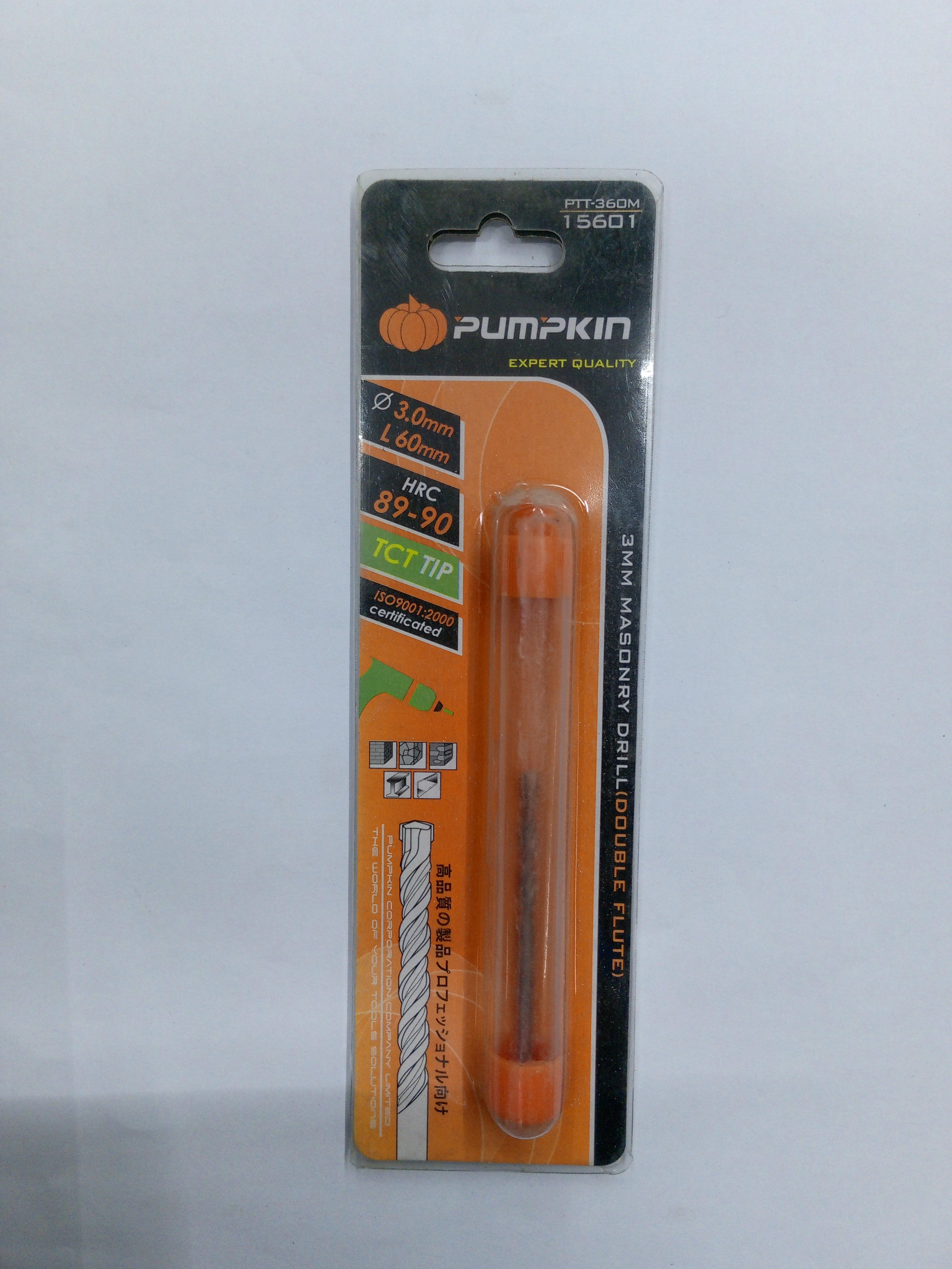 PUMPKIN ดอกสว่านเจาะปูนแกนกลม 3 x 60 แบรนด์ PUMPKIN - ฮาร์ดแวร์ ราคา 30 บาท