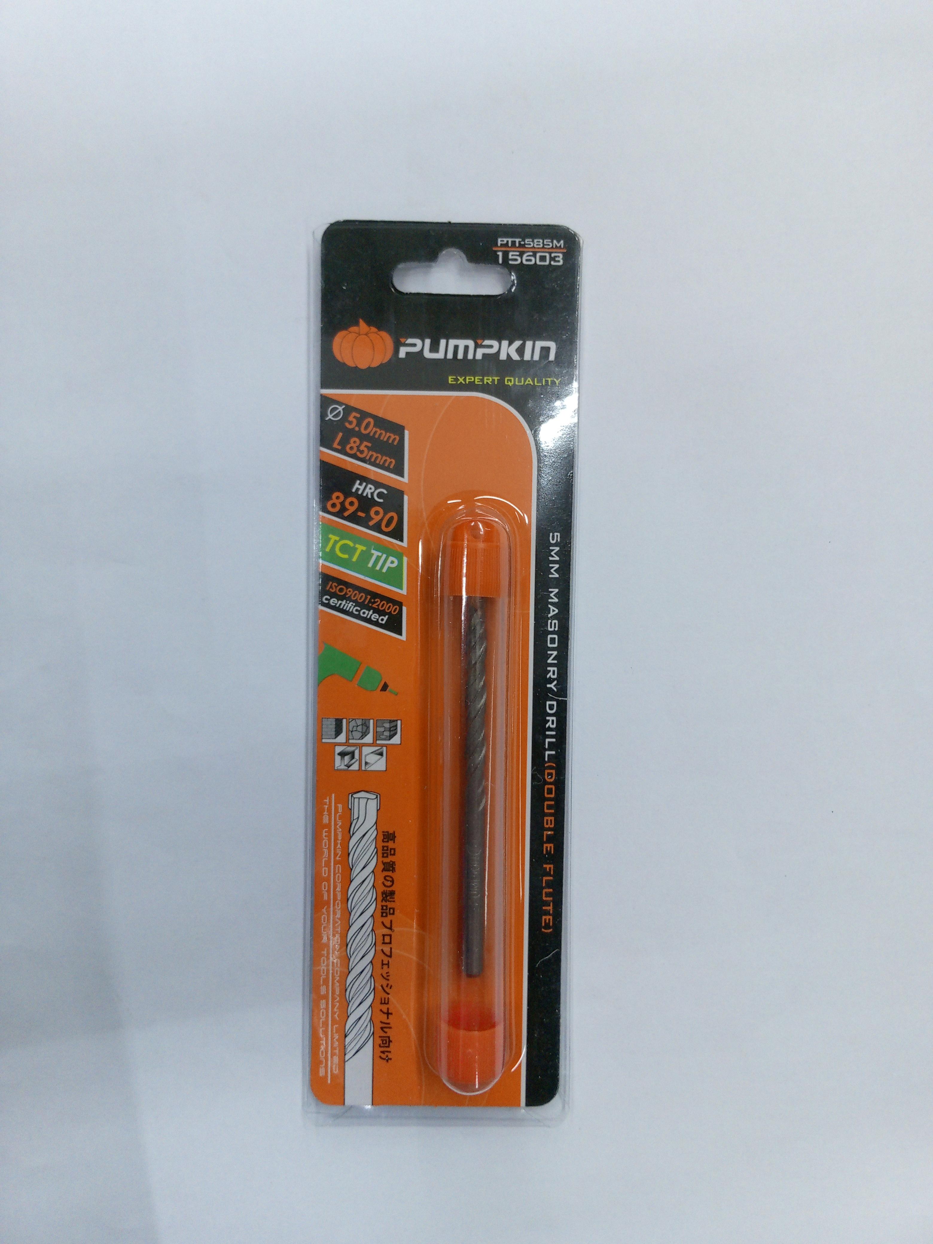 PUMPKIN ดอกสว่านเจาะปูนแกนกลม 5 x 85 แบรนด์ PUMPKIN - ฮาร์ดแวร์ ราคา 35 บาท