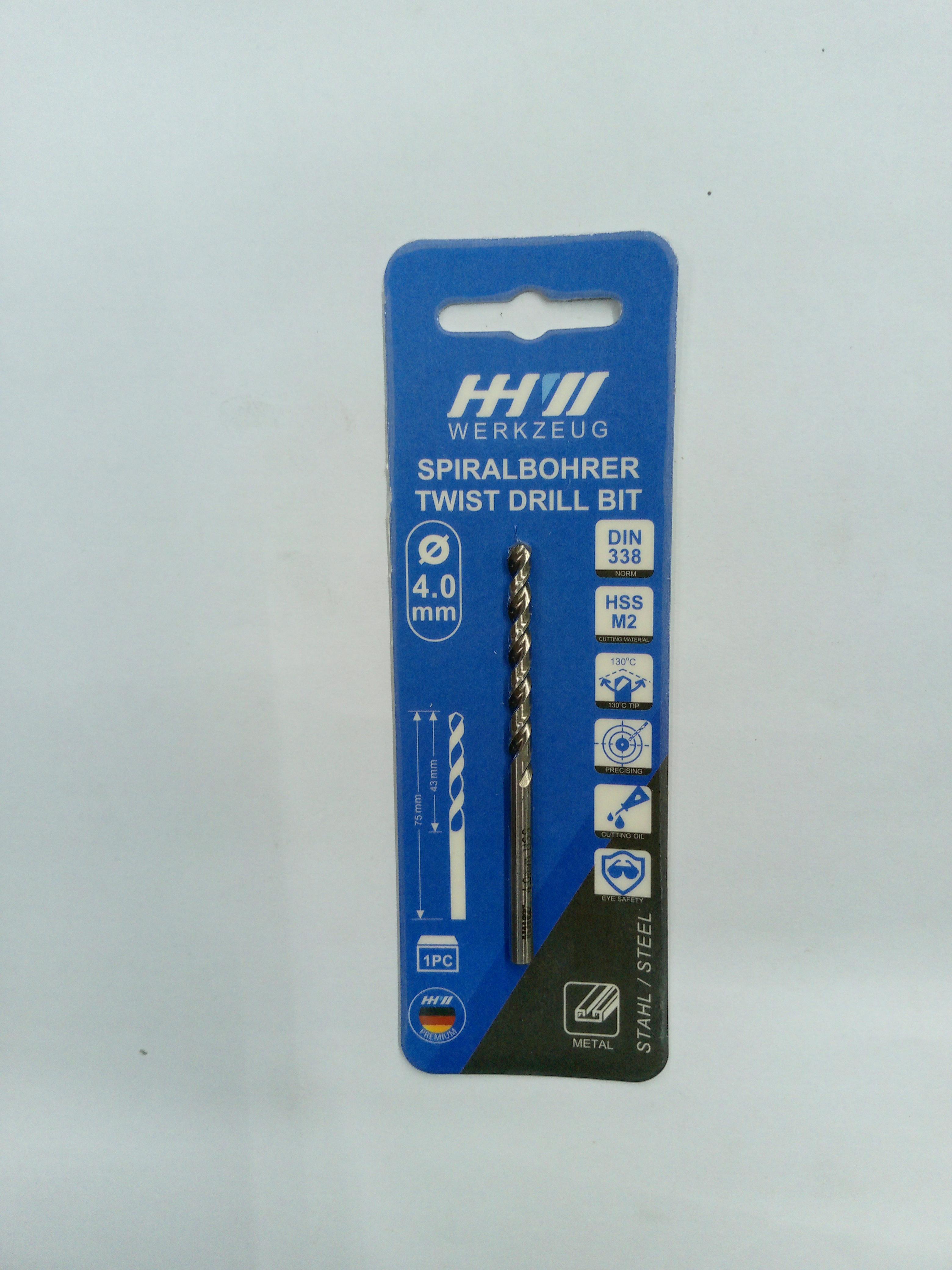 HHW ดอกสว่านเจาะเหล็ก 4มม แบรนด์ HHW - ฮาร์ดแวร์ ราคา 33 บาท