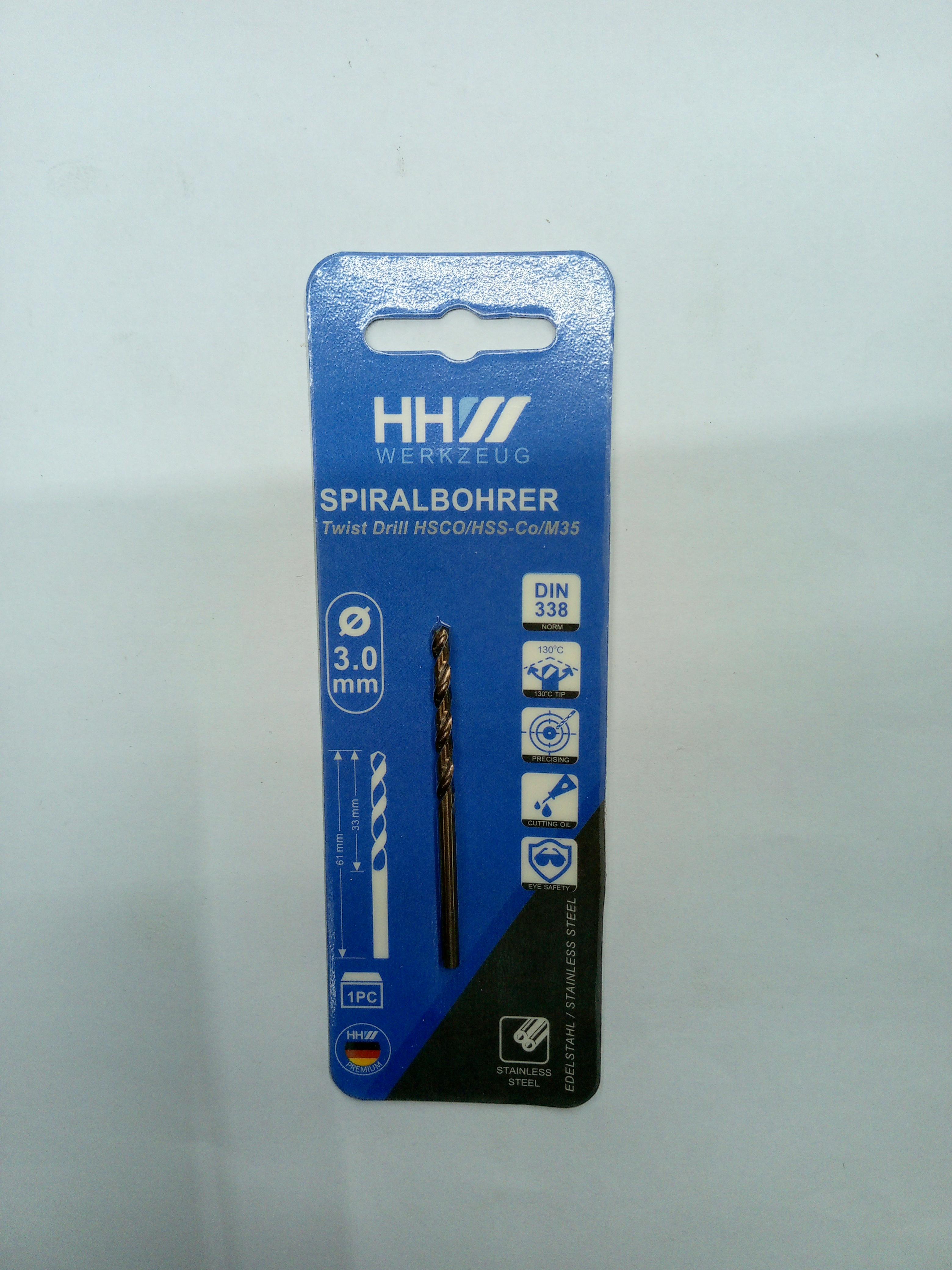 HHW ดอกสว่านเจาะสแตนเลส 3มม แบรนด์ HHW - ฮาร์ดแวร์ ราคา 35 บาท
