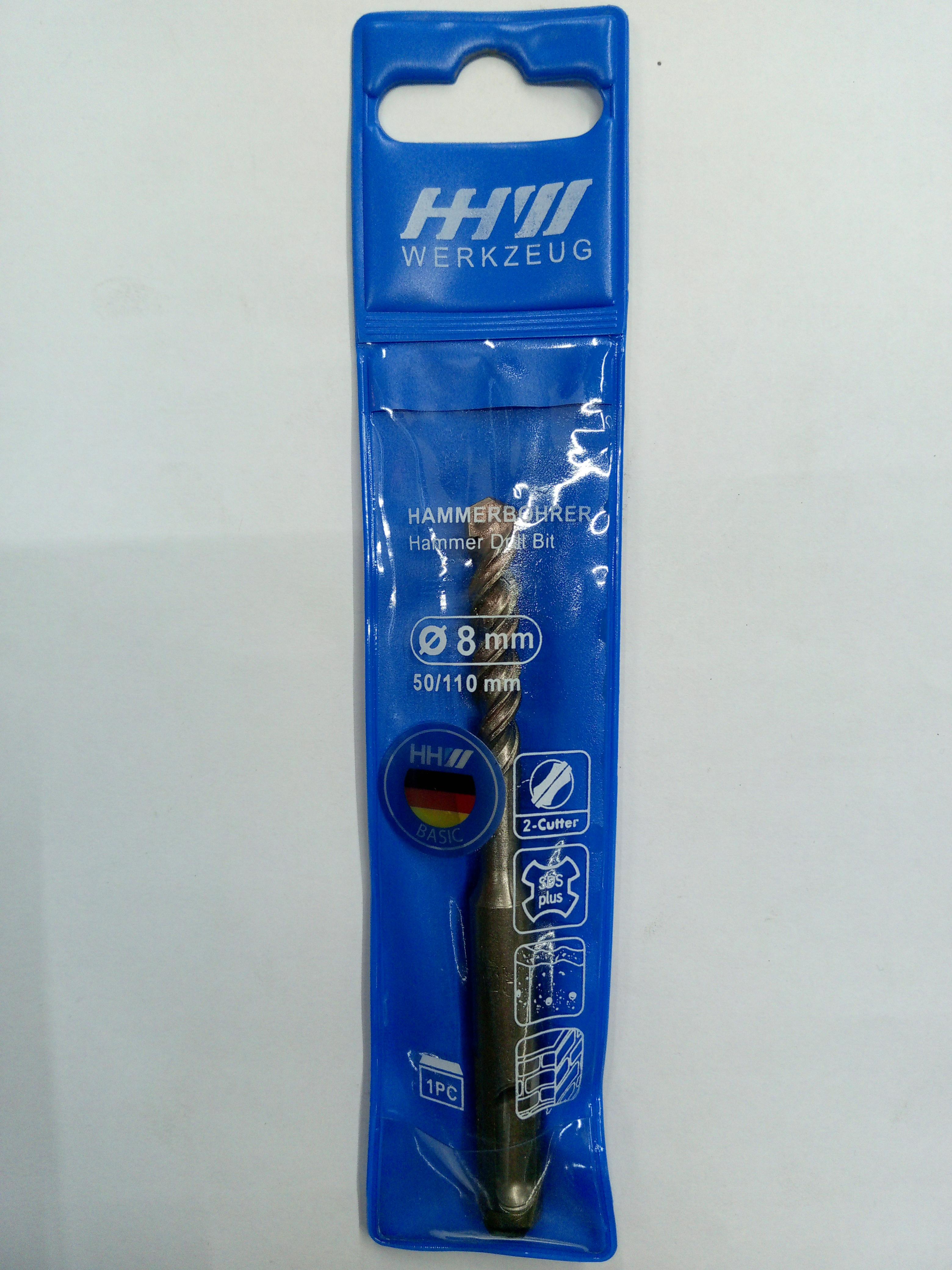 HHW ดอกสว่านโรตารี่  2 - คัตเตอร์ 8.0x110มม แบรนด์ HHW - ฮาร์ดแวร์ ราคา 60 บาท