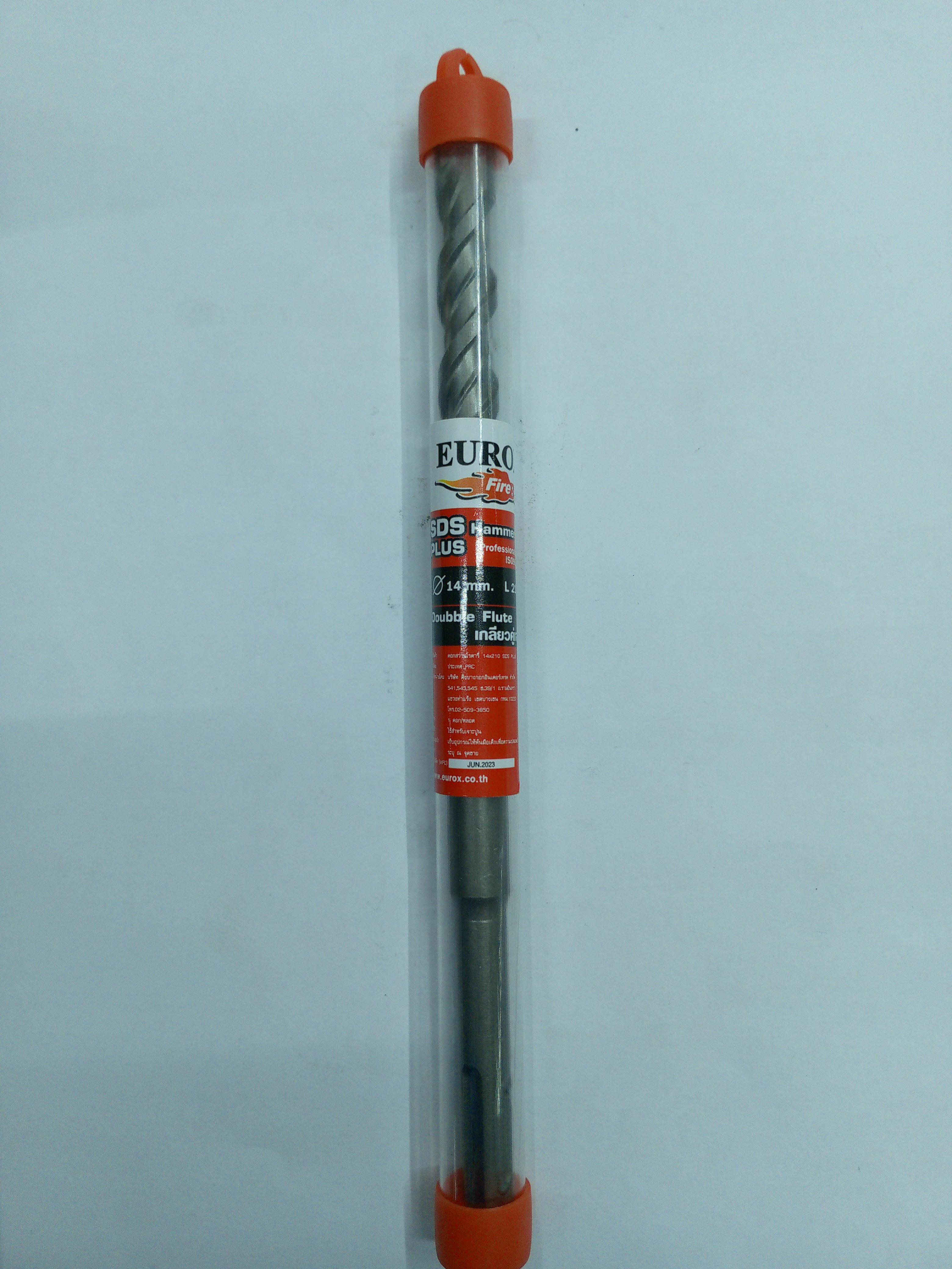 ดอกสว่านโรตารี่ SDS PLUS 14*210 EUROX แบรนด์ EUROX - ฮาร์ดแวร์ ราคา 95 บาท