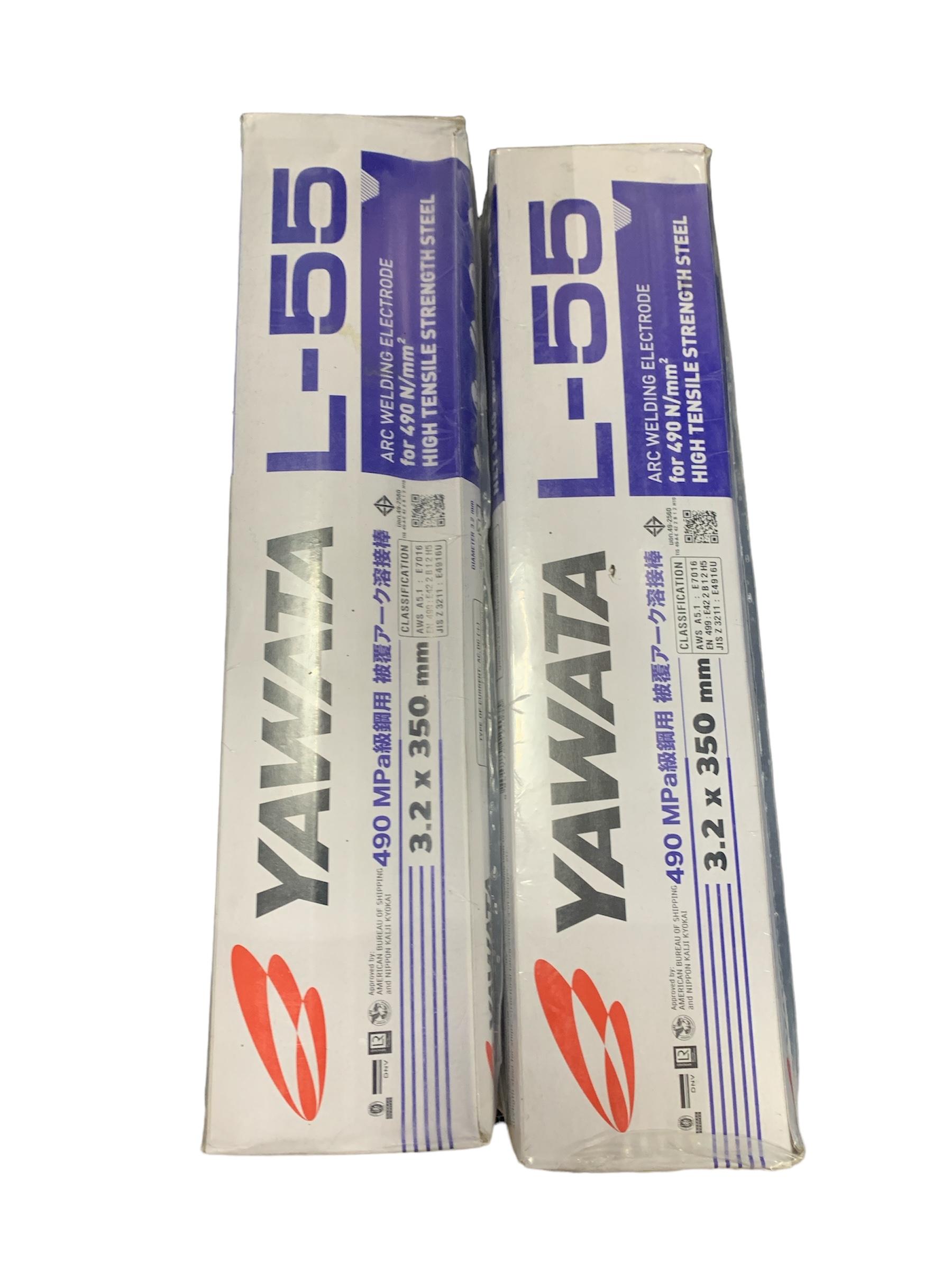YAWATA ลวดเชื่อมเหล็กแรงดันสูง L-55 3.2มม. (4ห่อ/ลัง) แบรนด์ Lert Vilai - ฮาร์ดแวร์ ราคา 429 บาท