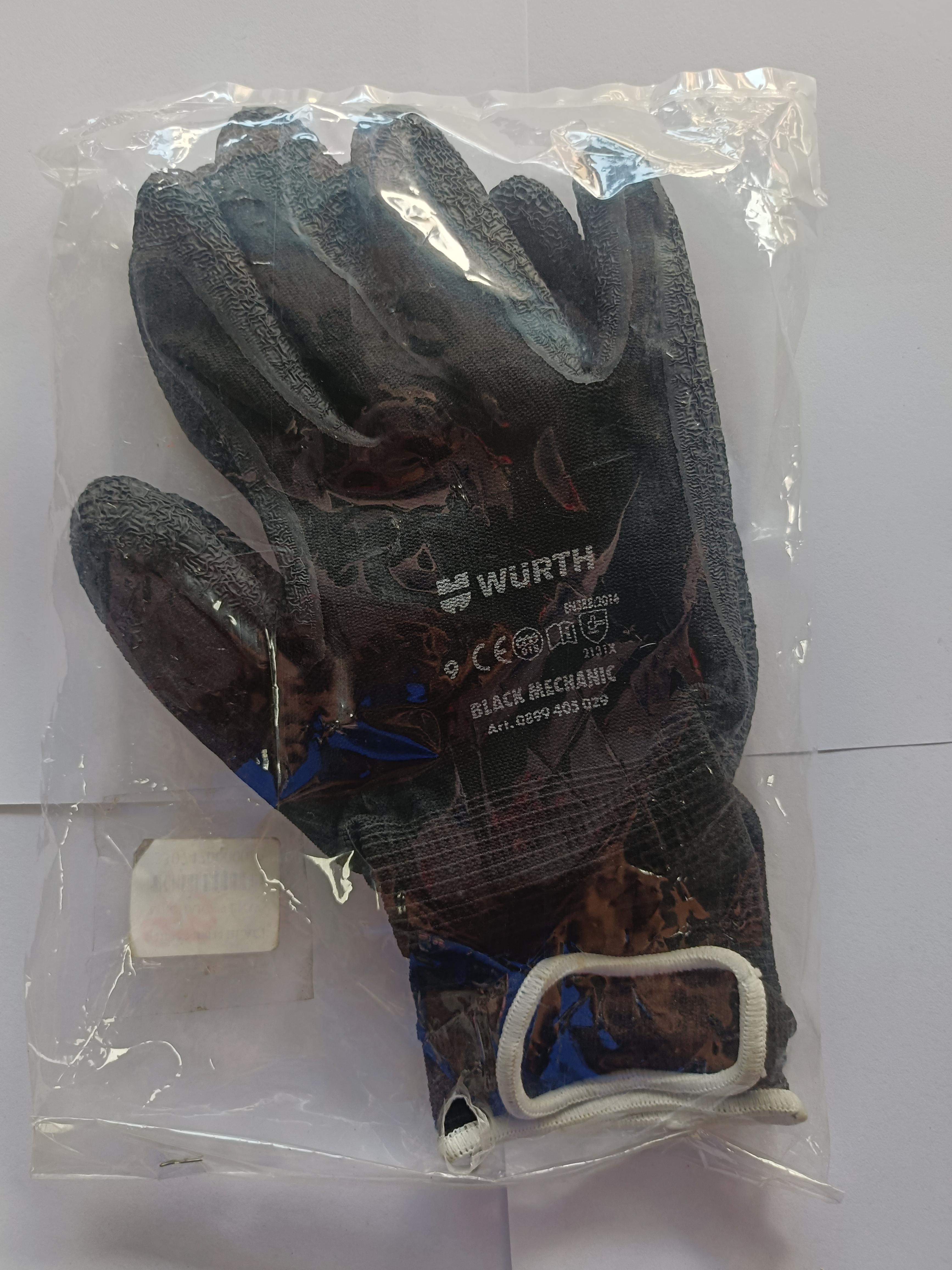 ** WURTH ถุงมือช่างมียาง BLACK MECHAIC #9 EN390 แบรนด์ WURTH - ฮาร์ดแวร์ ราคา 85 บาท