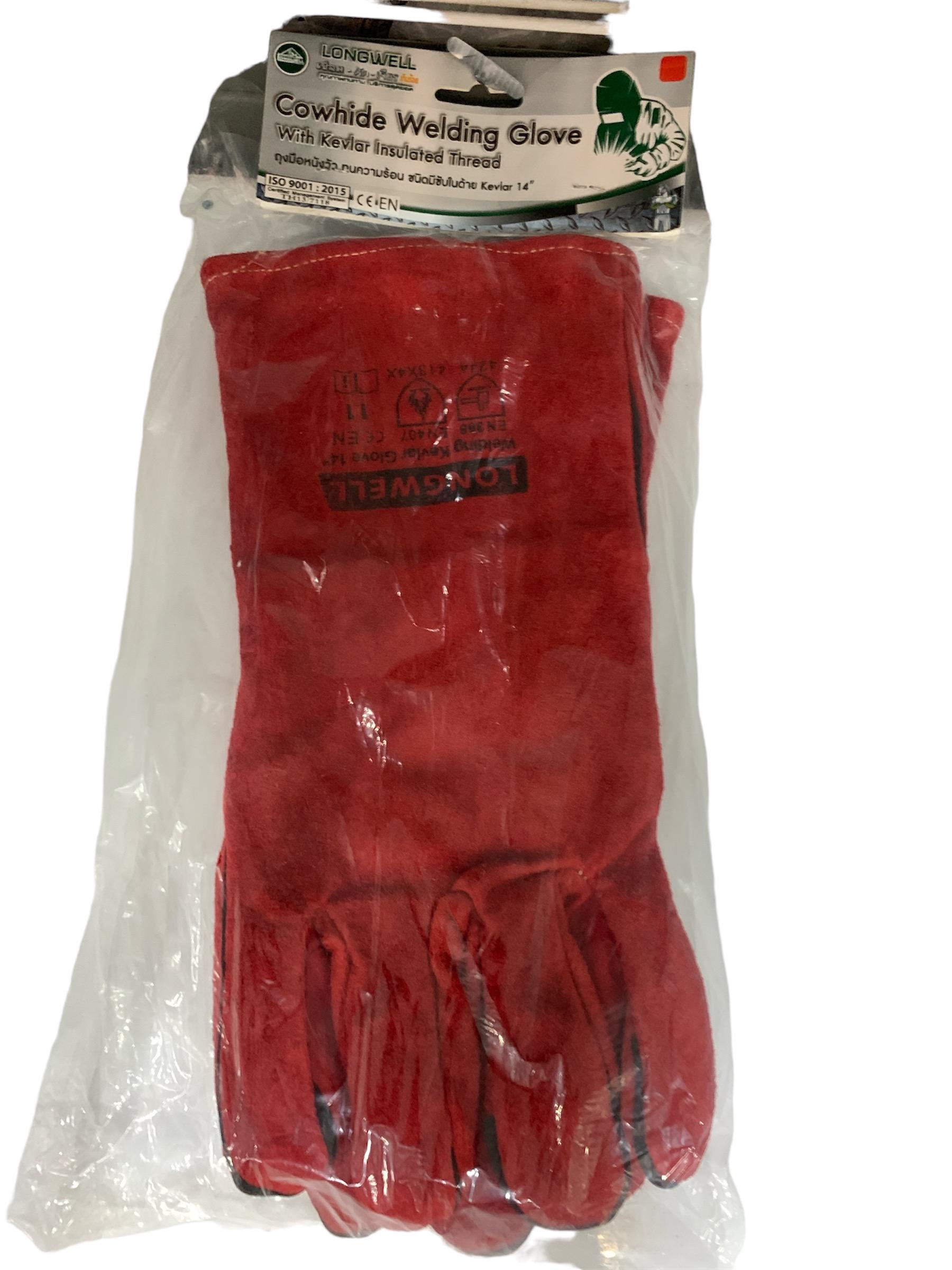 LONGWELL ถุงมือซับในทนความร้อนเทฟล่า 14 เกรดA สีแดง แบรนด์ LONGWELL - ฮาร์ดแวร์ ราคา 167 บาท
