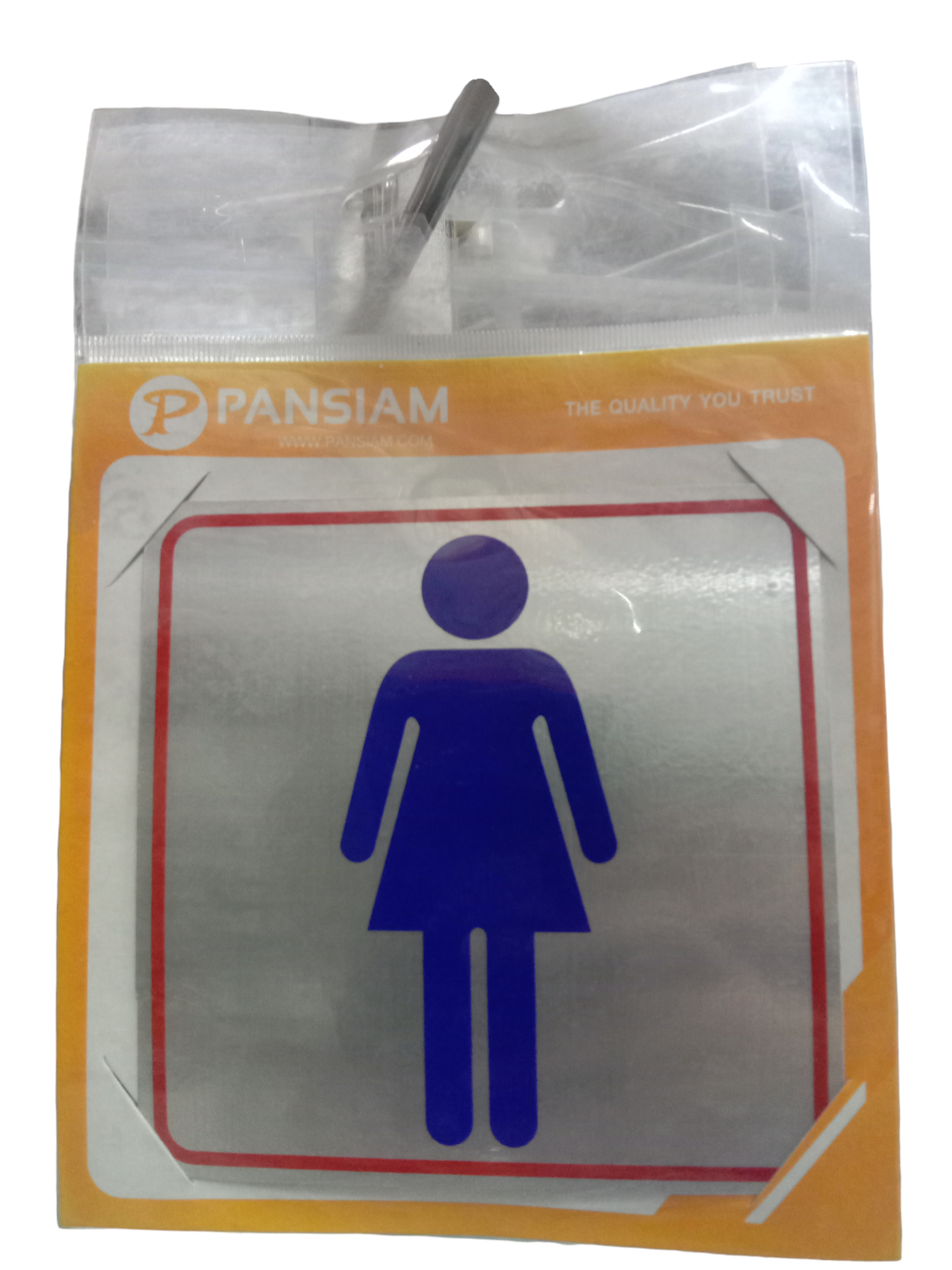 ป้ายสัญลักษณ์ ห้องน้ำหญิง THS06 10*10ซม. แบรนด์ แพนสยาม เฟอร์ - ฮาร์ดแวร์ ราคา 45 บาท