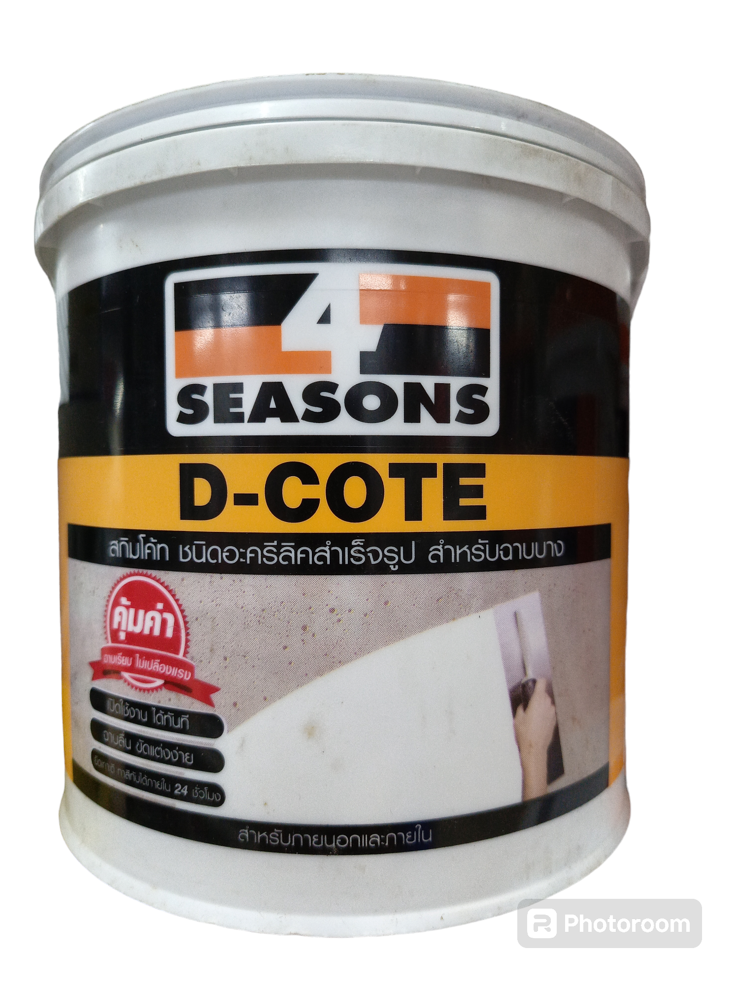 TOA อะครีลิคผสมเสร็จ D-COAT โฟร์ซีชันส์ 4 SEASONS (กล) แบรนด์ TOA Paint - ฮาร์ดแวร์ ราคา 300 บาท
